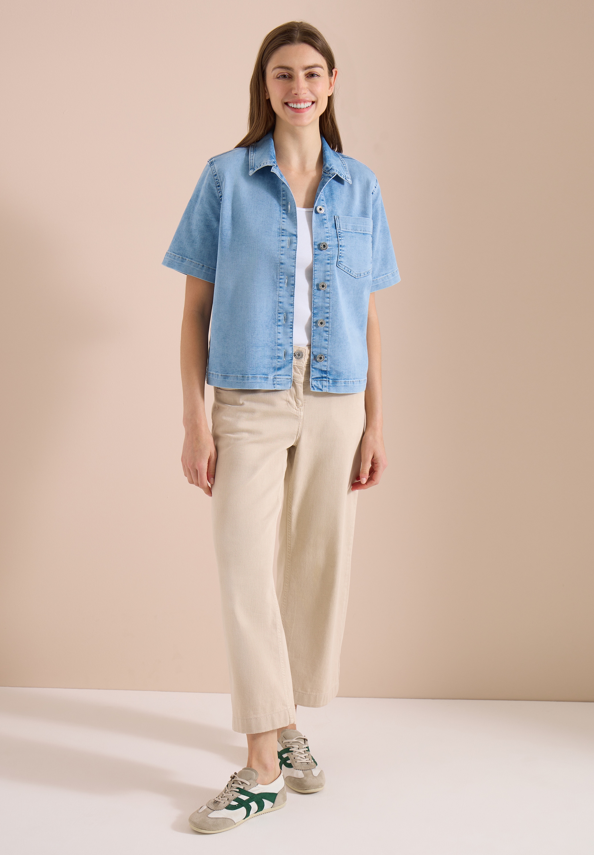 Cecil Jeansjacke ohne Kapuze in Denim-Optik