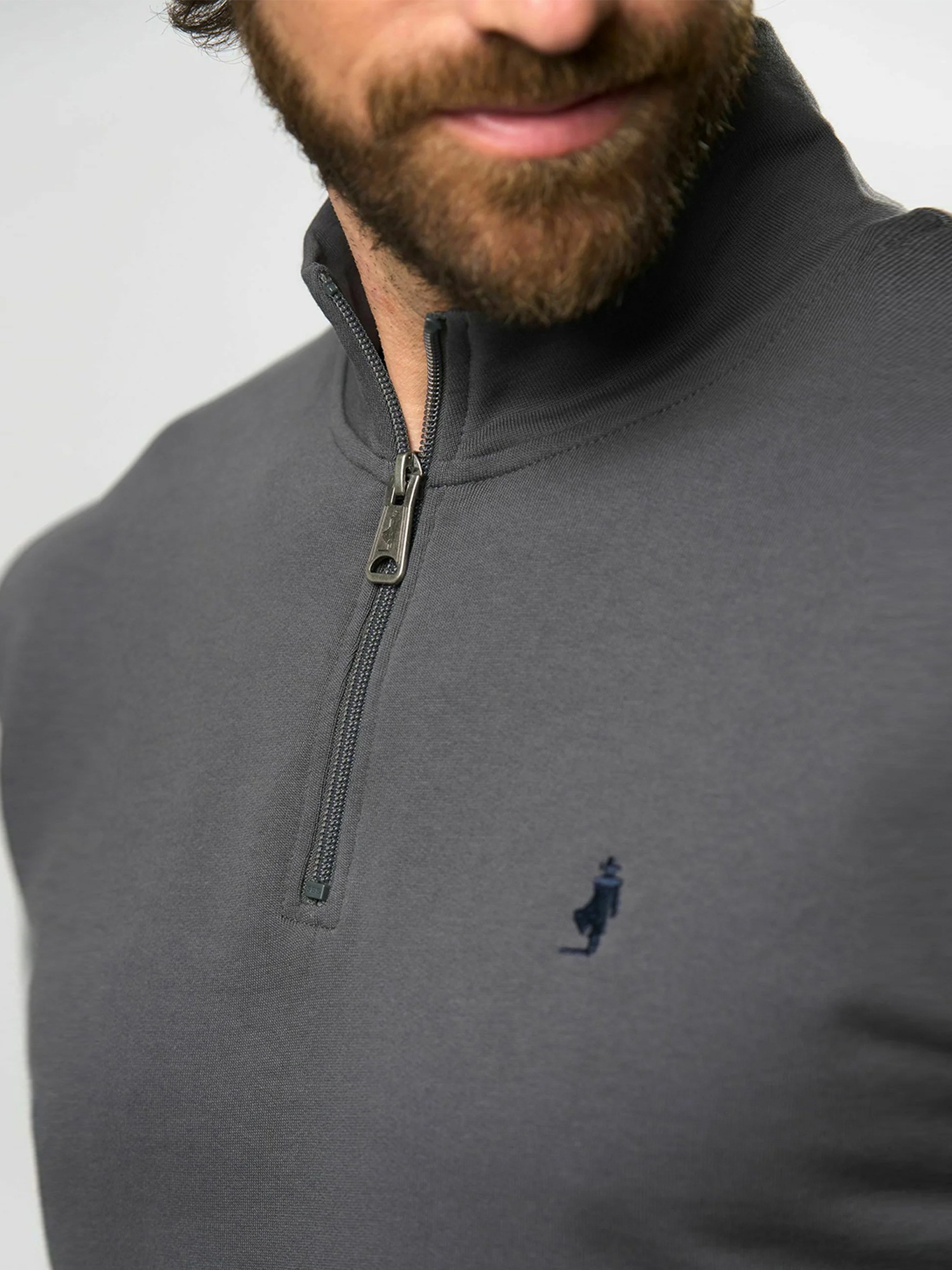 MCS Strickpullover »MCS sweatshirt with half-zip Clement«