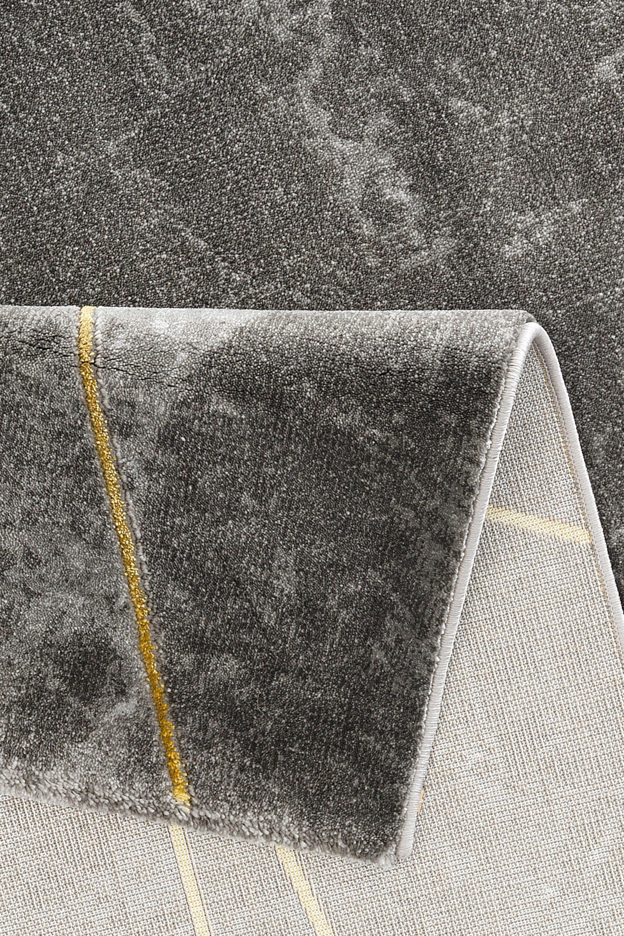 Leonique Teppich »Lucie«, rechteckig, modernes & grafisches Marmor Design, Kurzflor, Teppich mit Bordüre