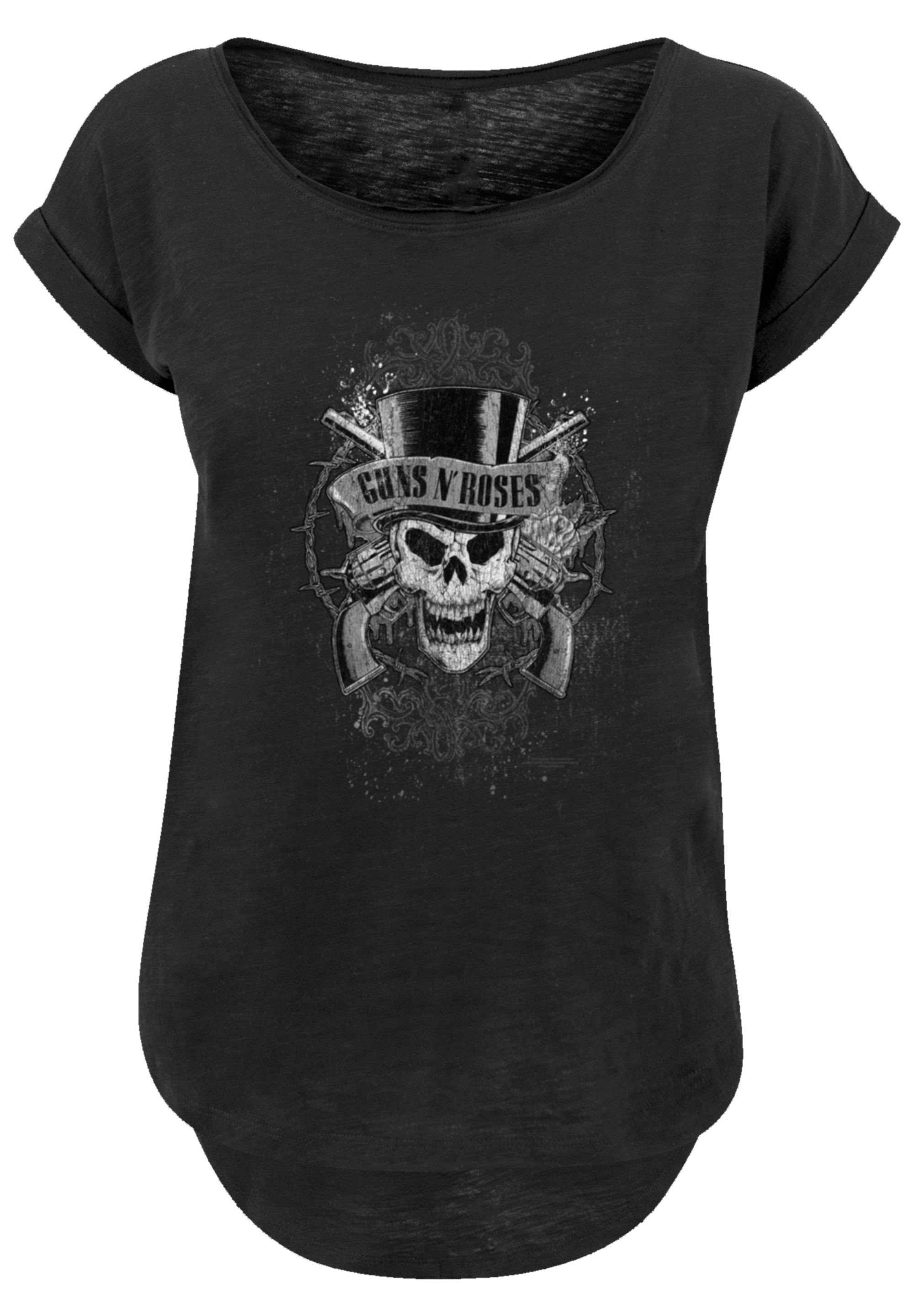 F4NT4STIC T-Shirt »Guns 'N' Roses Skull and Pistols«, Premium Qualität