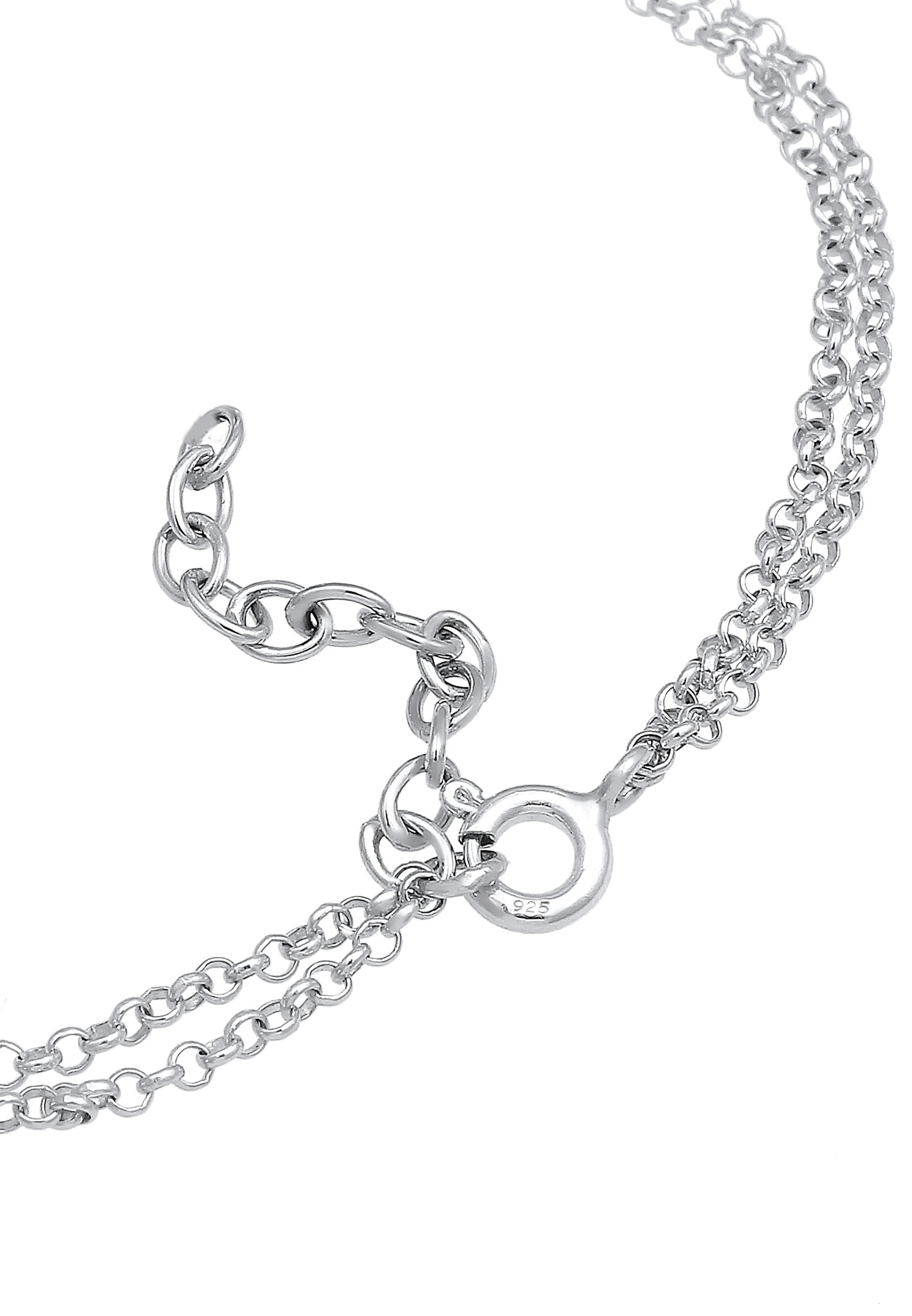 Elli Armband »Layer Herz 925 Sterling Silber«