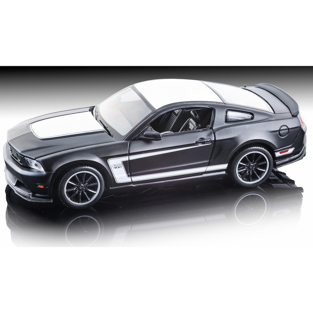 Maisto® Sammlerauto »Dull Black Collection, Ford Mustang Boss 302, 1:24, schwarz«, 1:24