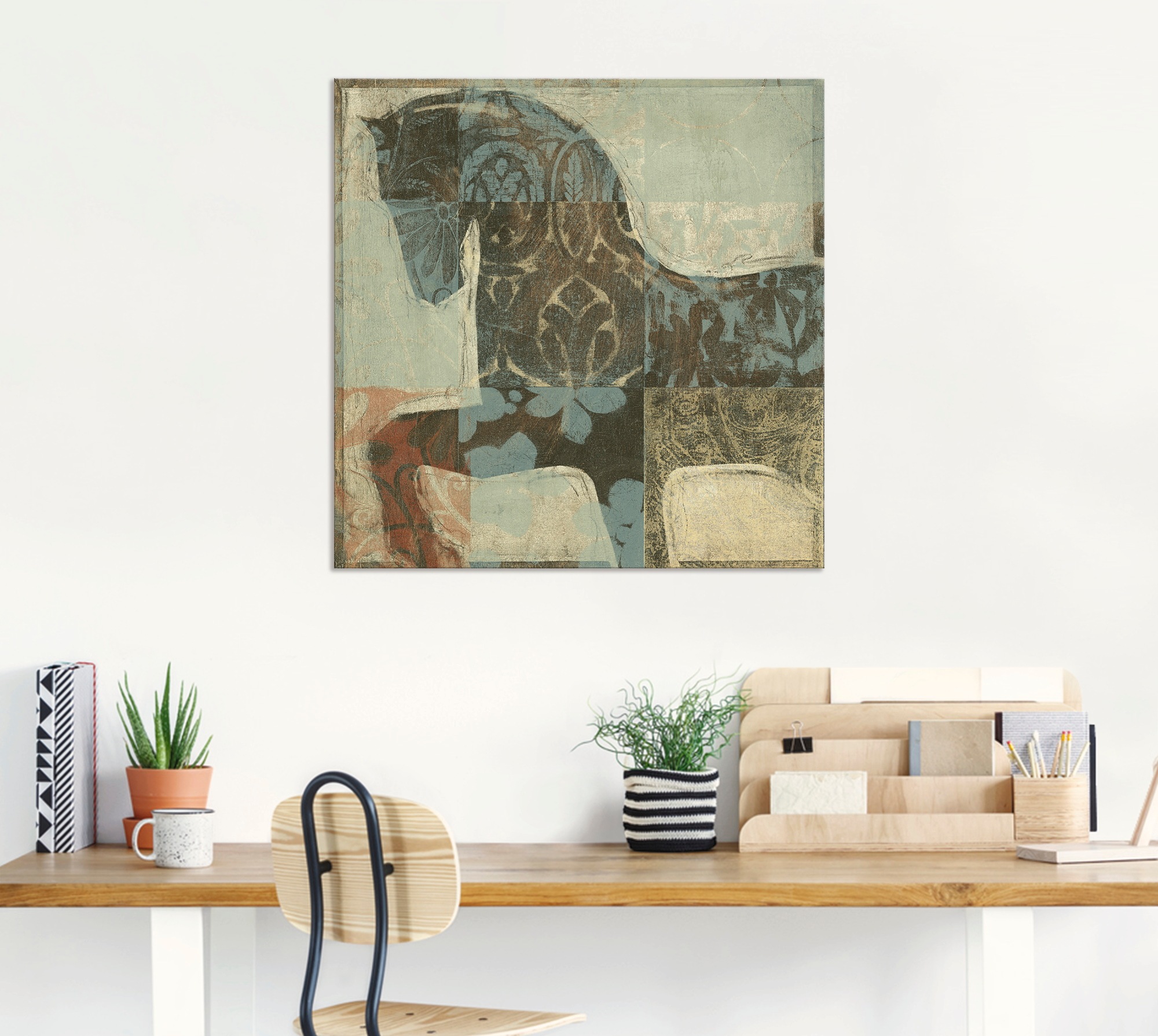 Artland Wandbild »Gemustertes Pferd I«, Haustiere, (1 St.), als Alubild, Outdoorbild, Leinwandbild, Poster in verschied. Größen