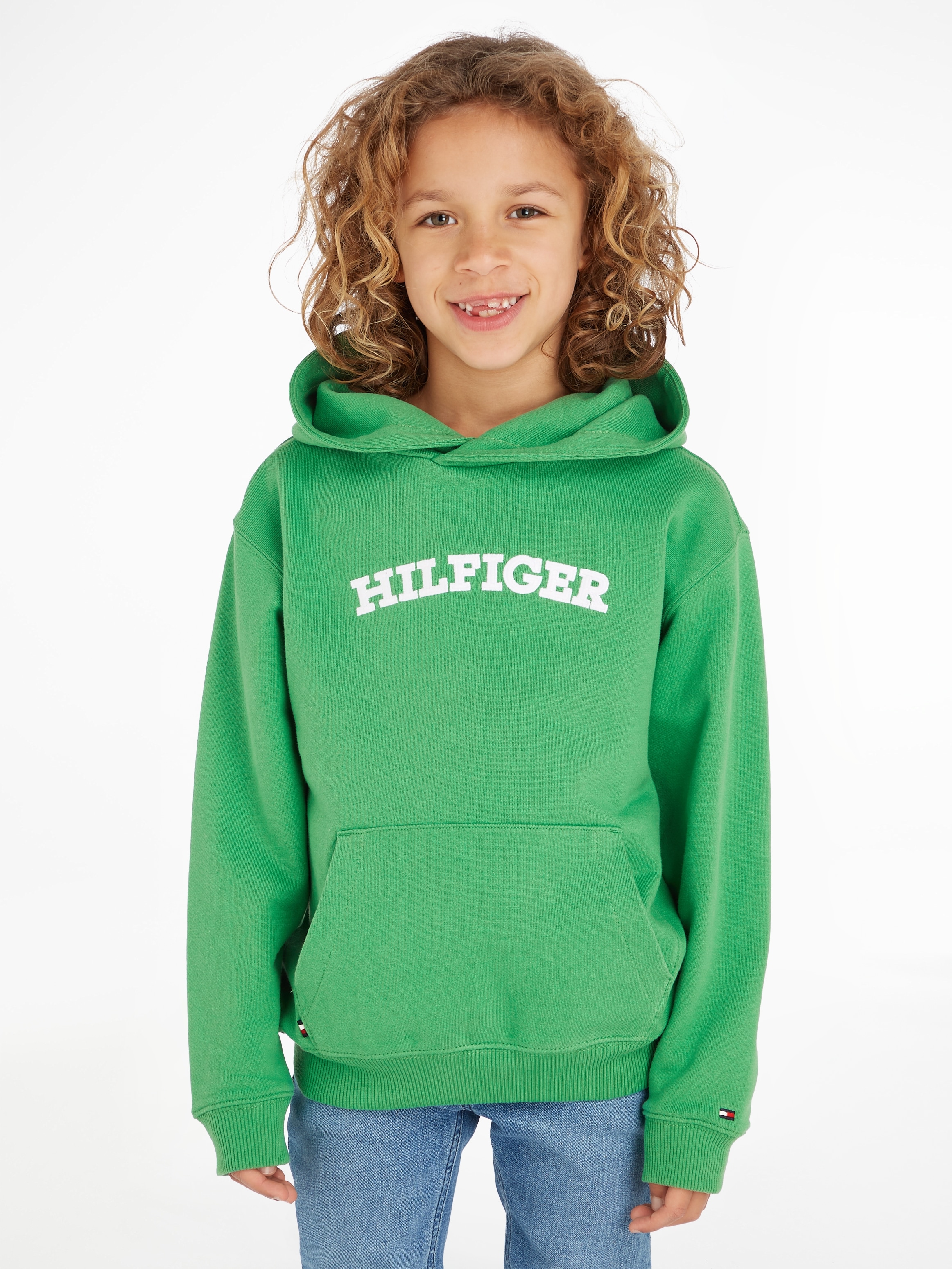 Tommy Hilfiger Kapuzensweatshirt »HILFIGER | BAUR ARCHED Logo-Schriftzug bestellen online mit Hilfiger HOODIE«