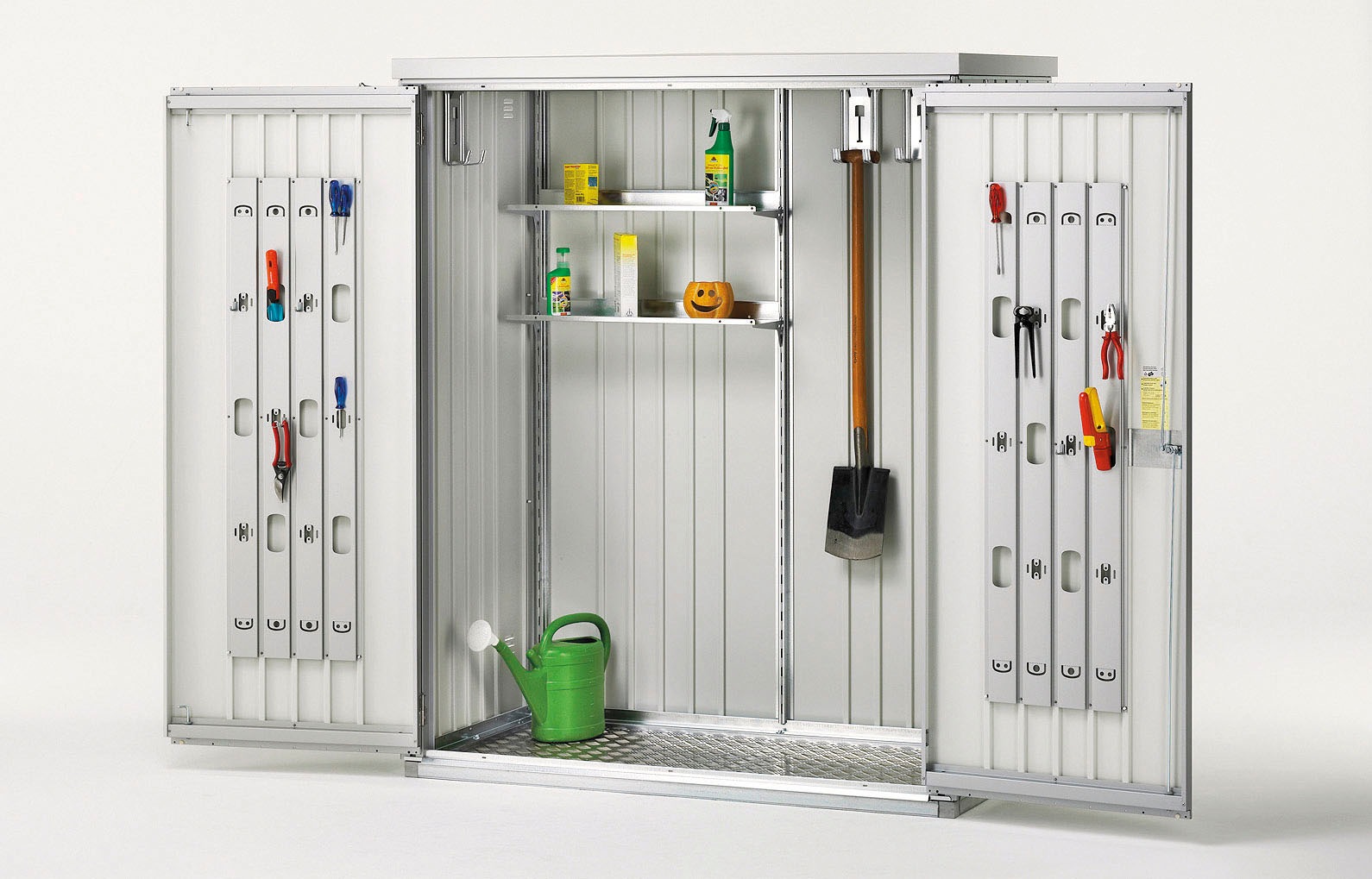 Biohort Garten-Geräteschrank »Gr. 150, verschiedene Farben«, aus Metall mit hohem Nutzwert