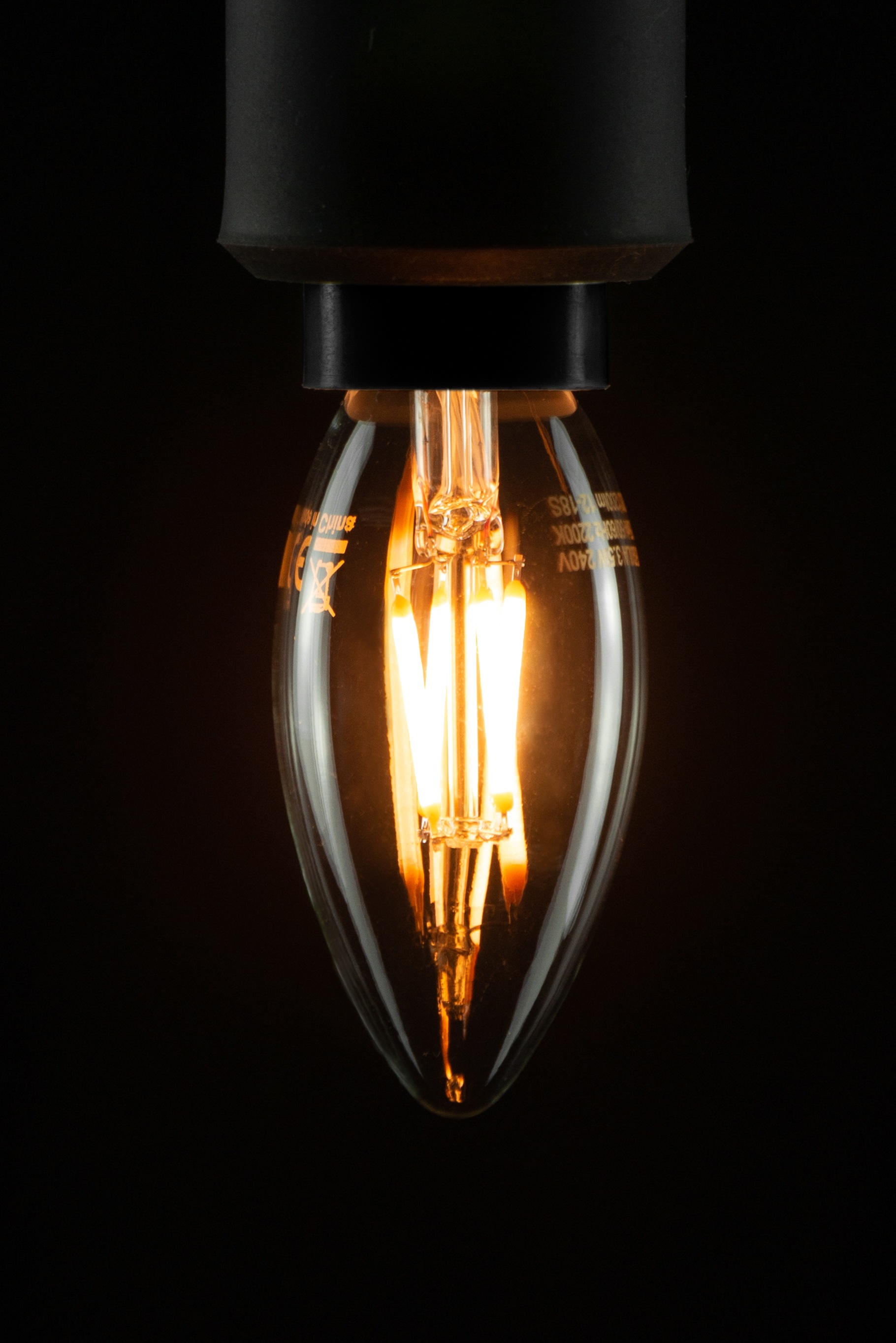 SEGULA LED-Leuchtmittel »LED Kerze klar«, E14, Warmweiß, dimmbar, E14, Kerze klar