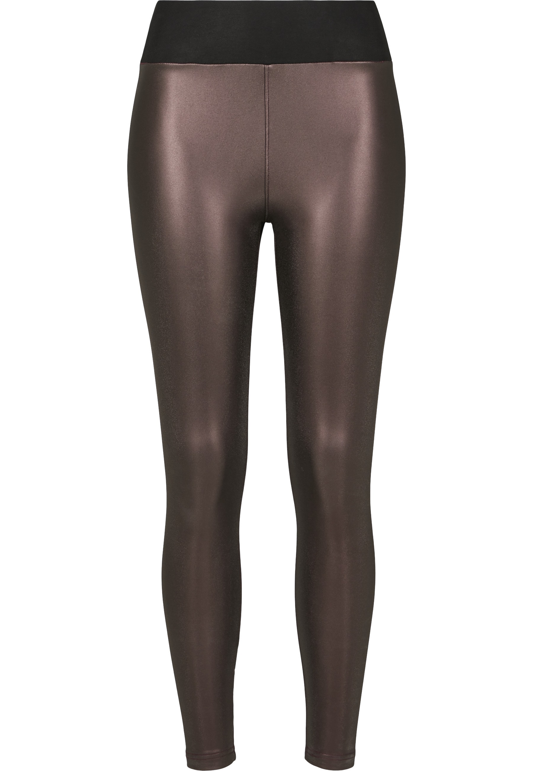 URBAN CLASSICS Leggings "Urban Classics Damen Ladies Faux Leather High Wais günstig online kaufen