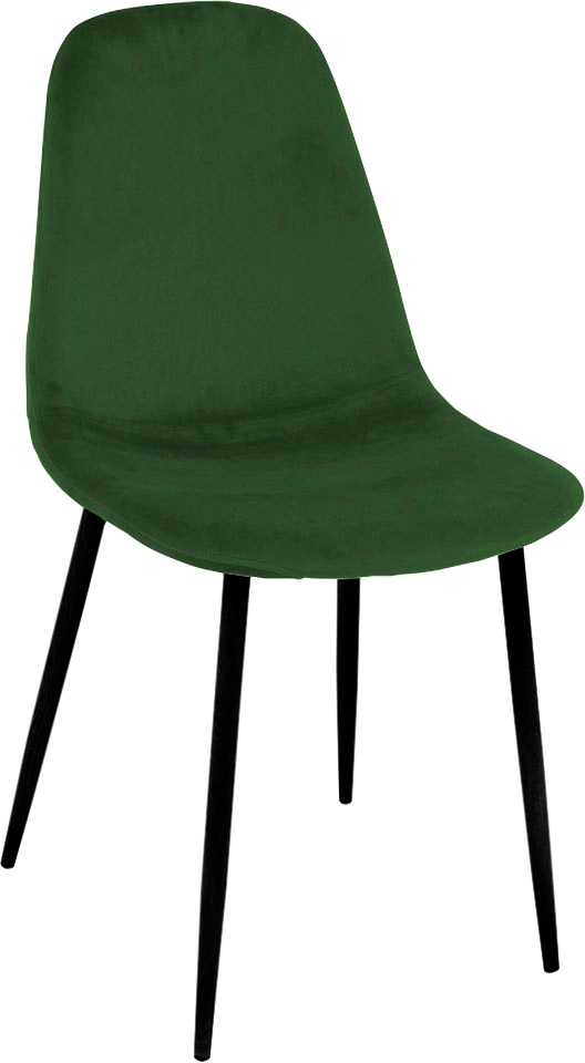 Paroli Polsterstuhl »Skadi«, (Set), 4 St., Velourstoff fein, (2 oder 4 Stück), mit Veloursbezug und in 2 Gestellfarben