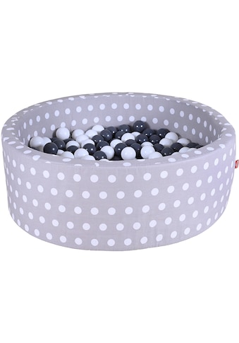 Knorrtoys ® Bällebad »minkštas Grey White Dots«