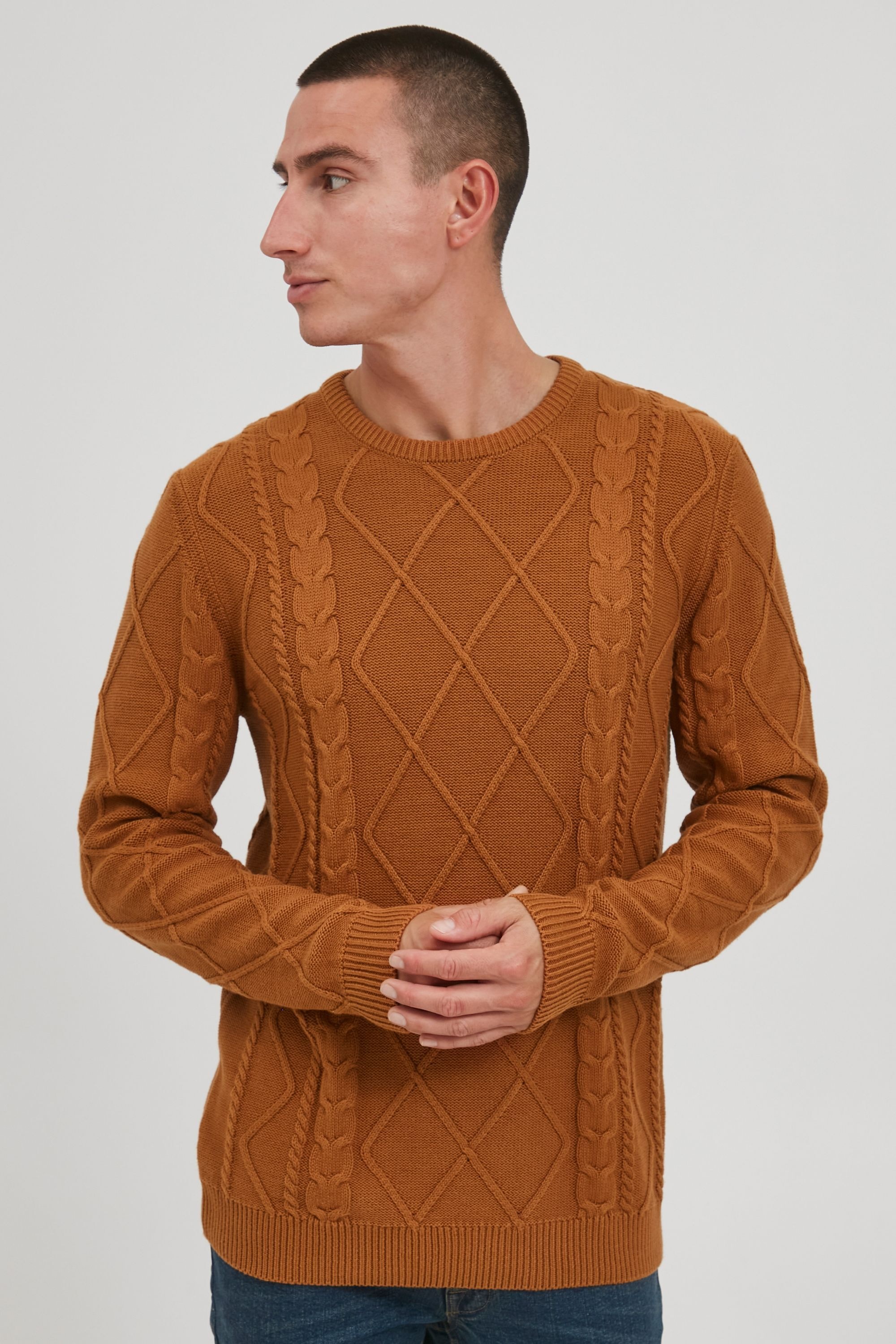 Solid Strickfleece-Pullover "Strickpullover SDTerence" günstig online kaufen