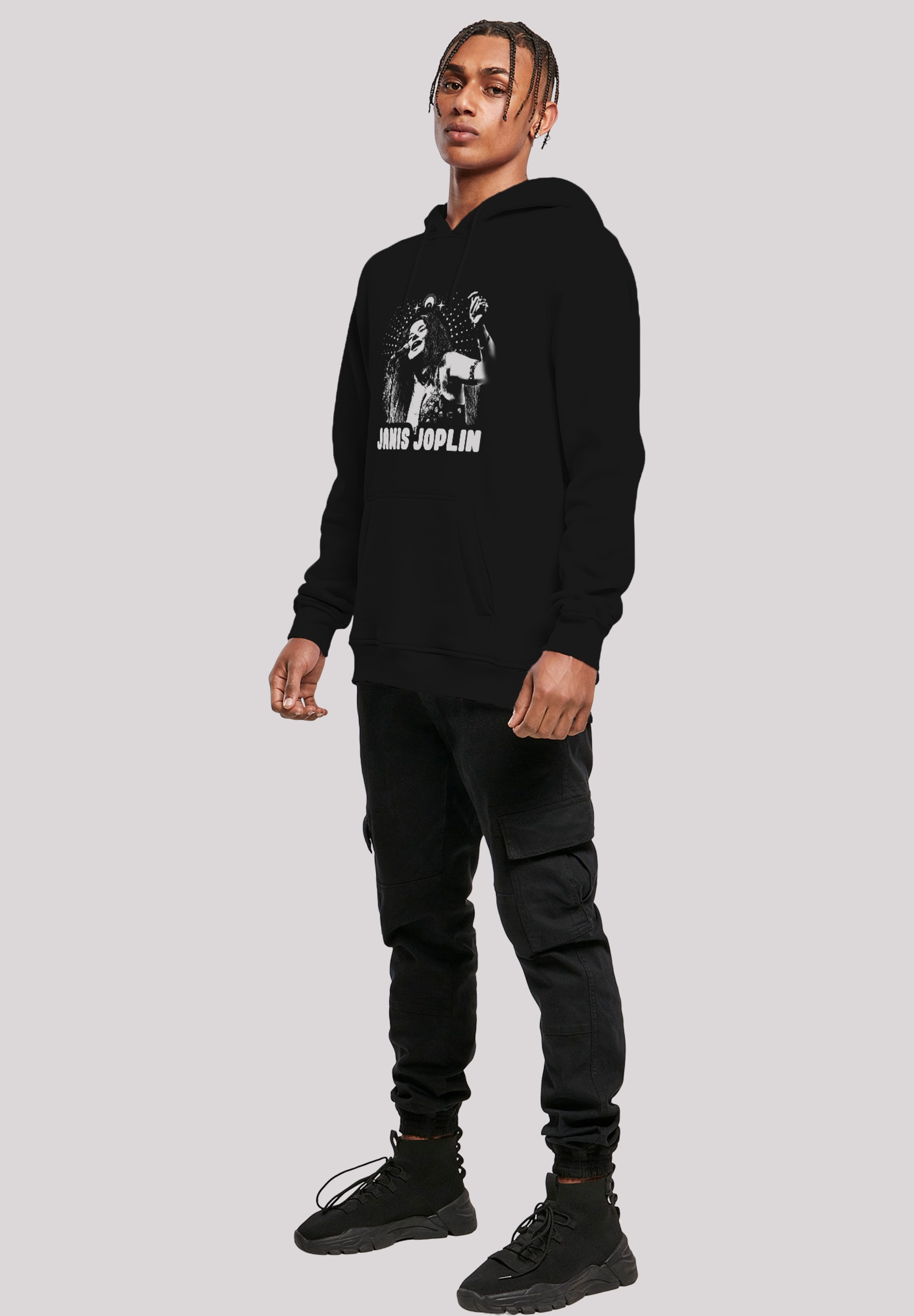 F4NT4STIC Sweatshirt »Janis Joplin Spiritual Mono«, Herren,Premium Merch,Slim-Fit,Kapuzenpullover,Bandshirt