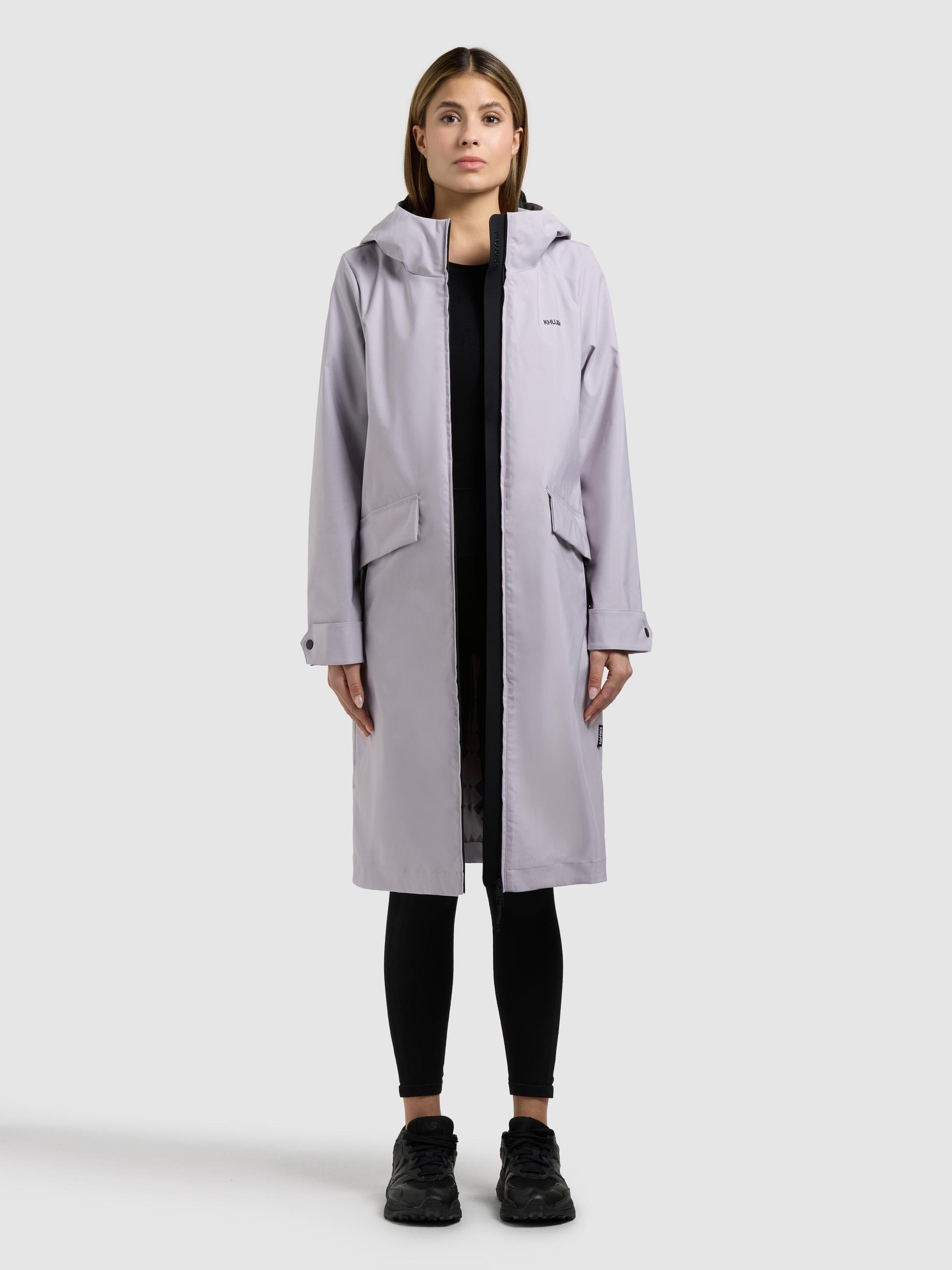 Kurzmantel KHUJO "Femke2", Damen, Gr. M (38), summer lila, Material: 100% Polyester, gerade knieumspielend, hoch geschlossener Ausschnitt, eng normaler Saum mit Druckknöpfen, Mäntel Kurzmantel, Modischer Damen Übergangsmantel mit Kapuze 3