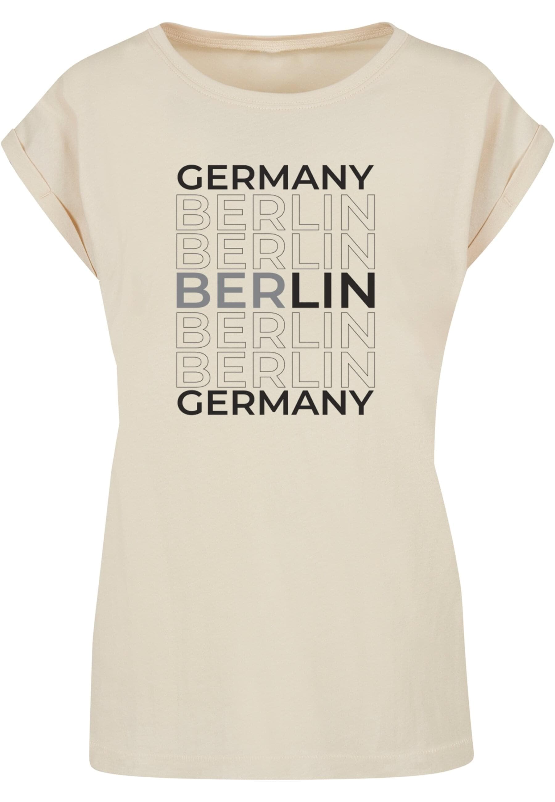 T-Shirt »Merchcode Damen Ladies Berlin Extended Shoulder Tee«, (1 tlg.)