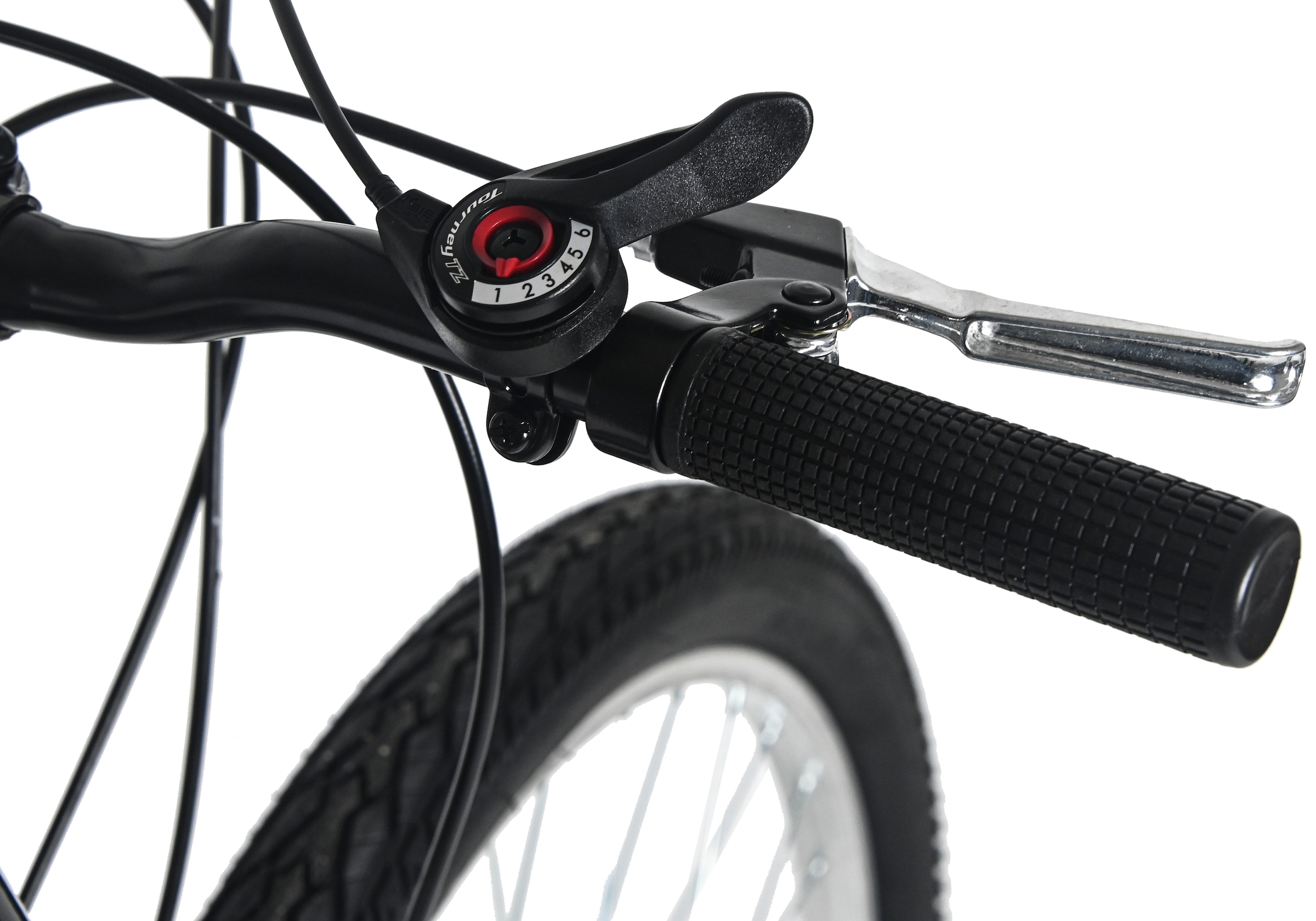 Dacapo Mountainbike »Damen-Mountainbike 26'' Nelson Schwarz 18 Gänge RH 48 cm« 18 Gang Shimano Tourney Schaltwerk Kettenschaltung