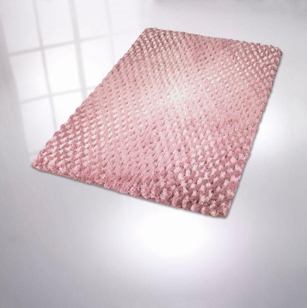 Kleine Wolke Badematte »Cory«, rutschhemmend beschichtet, fußbodenheizungsgeeignet, Badteppich, modischer Farbverlauf, Hoch-Tief Effekt, waschbar