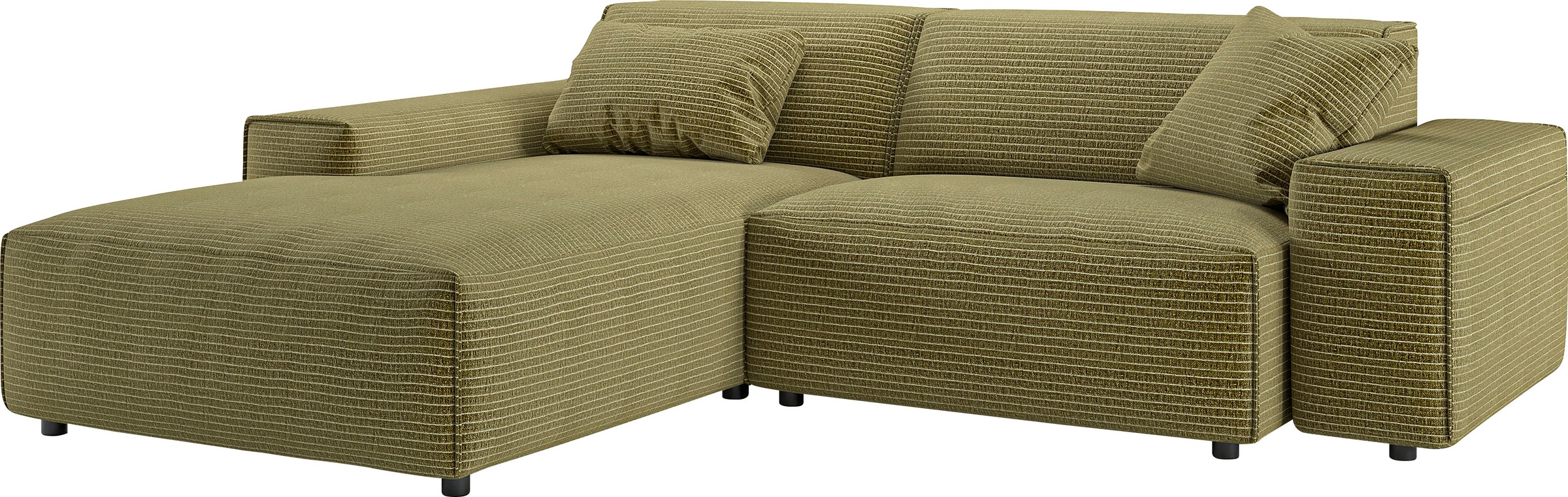 andas Ecksofa »Glimminge L-Form auch in Breitcord, Feincord + Easy care-Bezug,«, Breite 234, Zierkissen