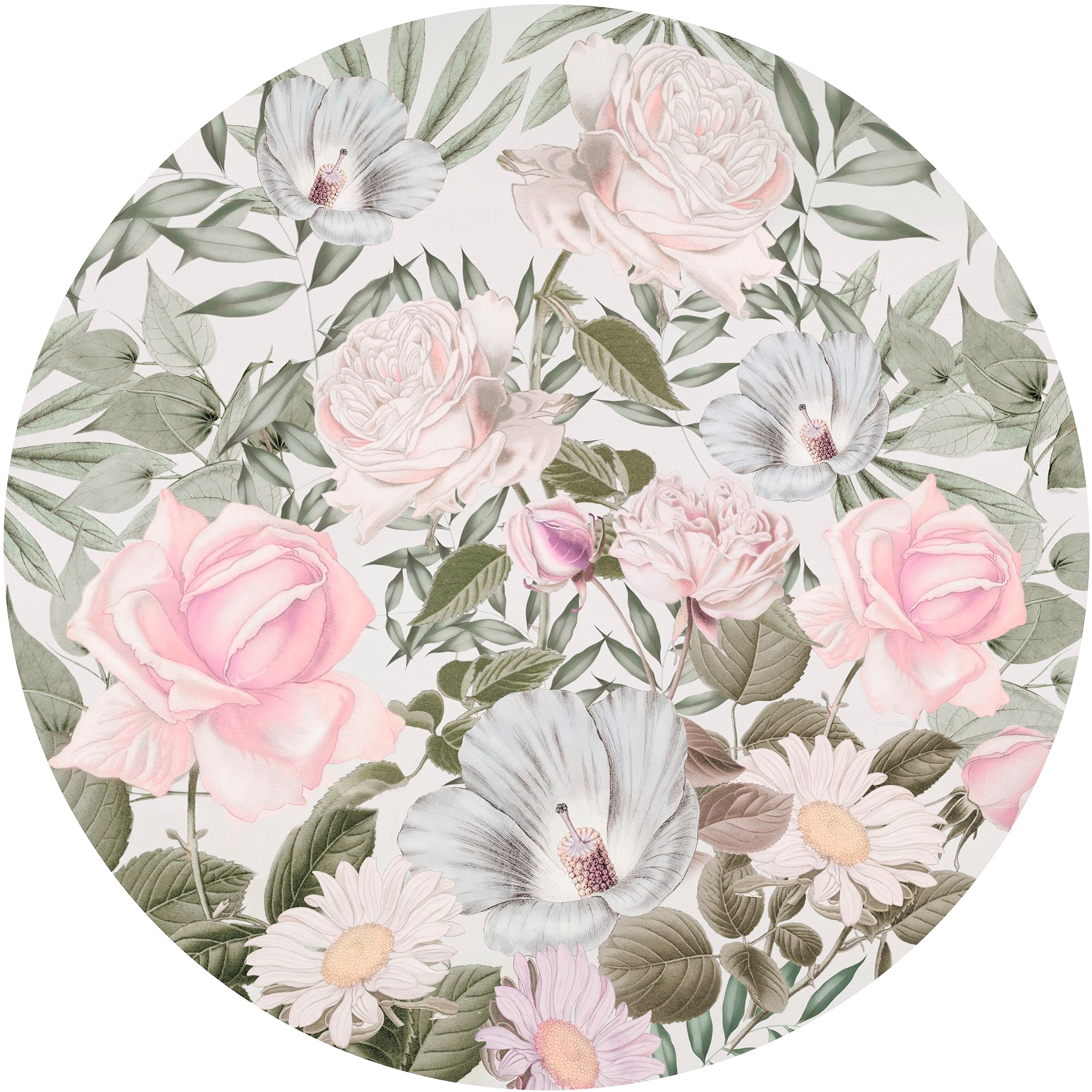 Komar Fototapete "Vlies selbstklebend - Daphne - Größe 125 x 125 cm" bedruckt glatt Wohnzimmer, Schlafzimmer
