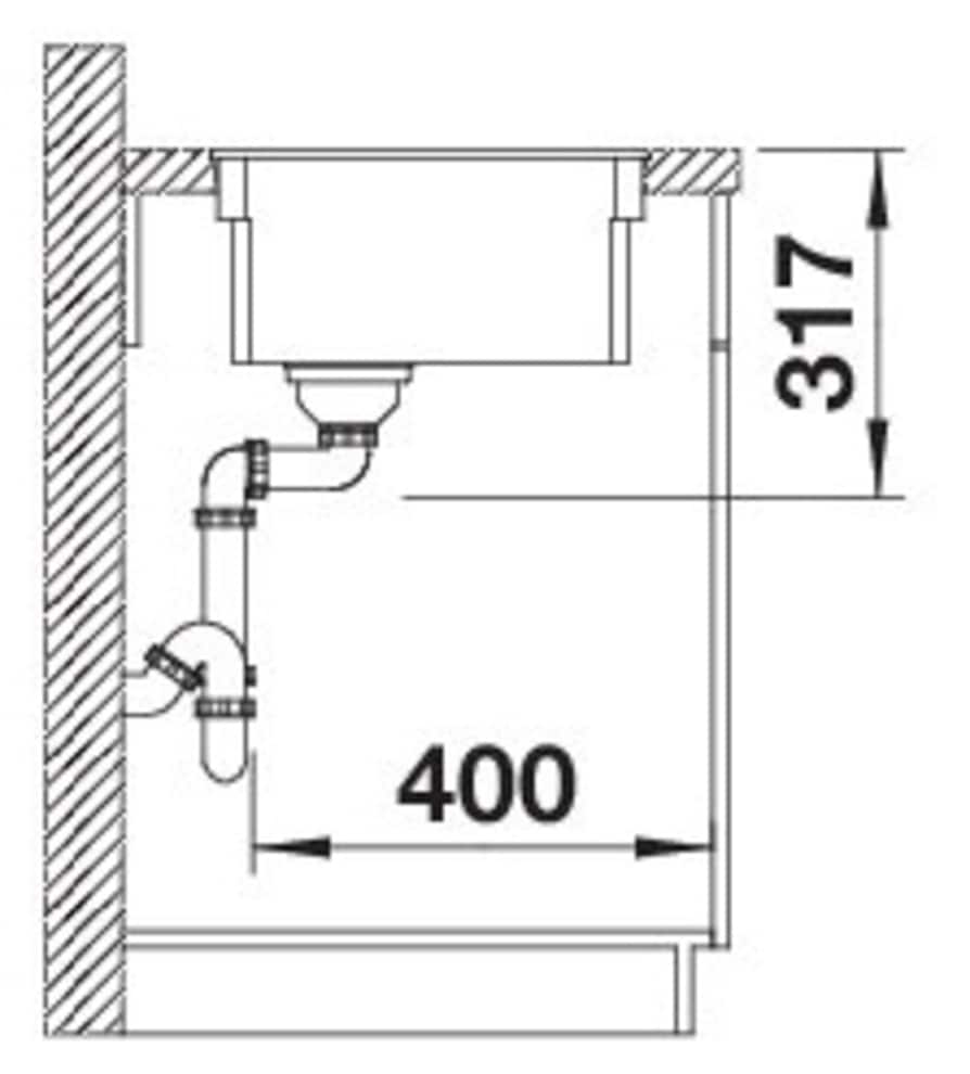 Blanco Granitspüle »ETAGON 500-F« 1 Stk. tlg. inklusive 2 Gratis ETAGON-Schienen aus Edelstahl