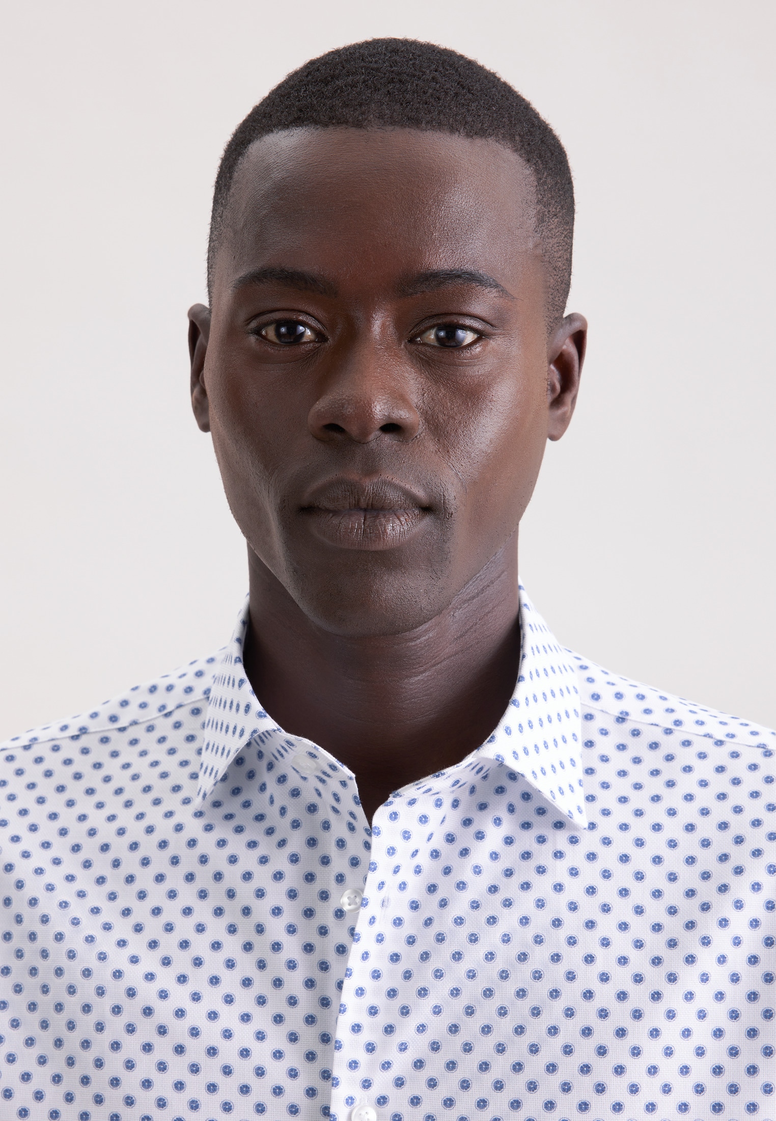 seidensticker Businesshemd »Schwarze Rose« Slim 1/2 Kentkragen Druck