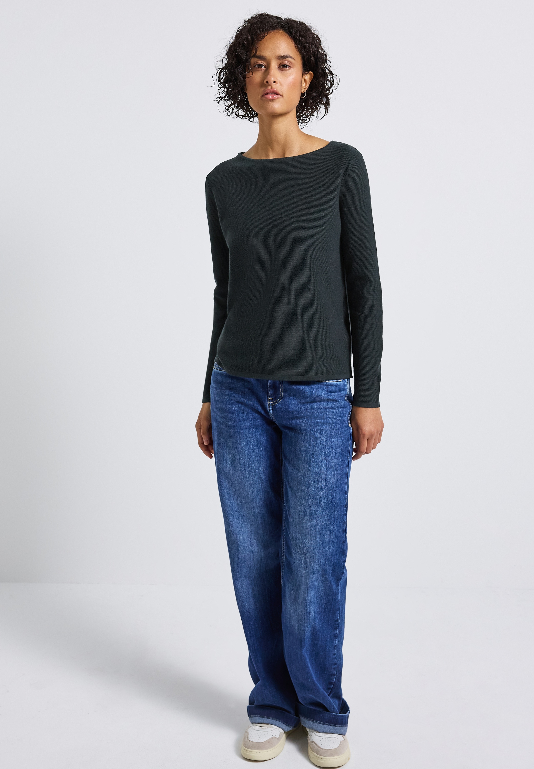 STREET ONE Strickpullover, mit U-Boot-Ausschnitt