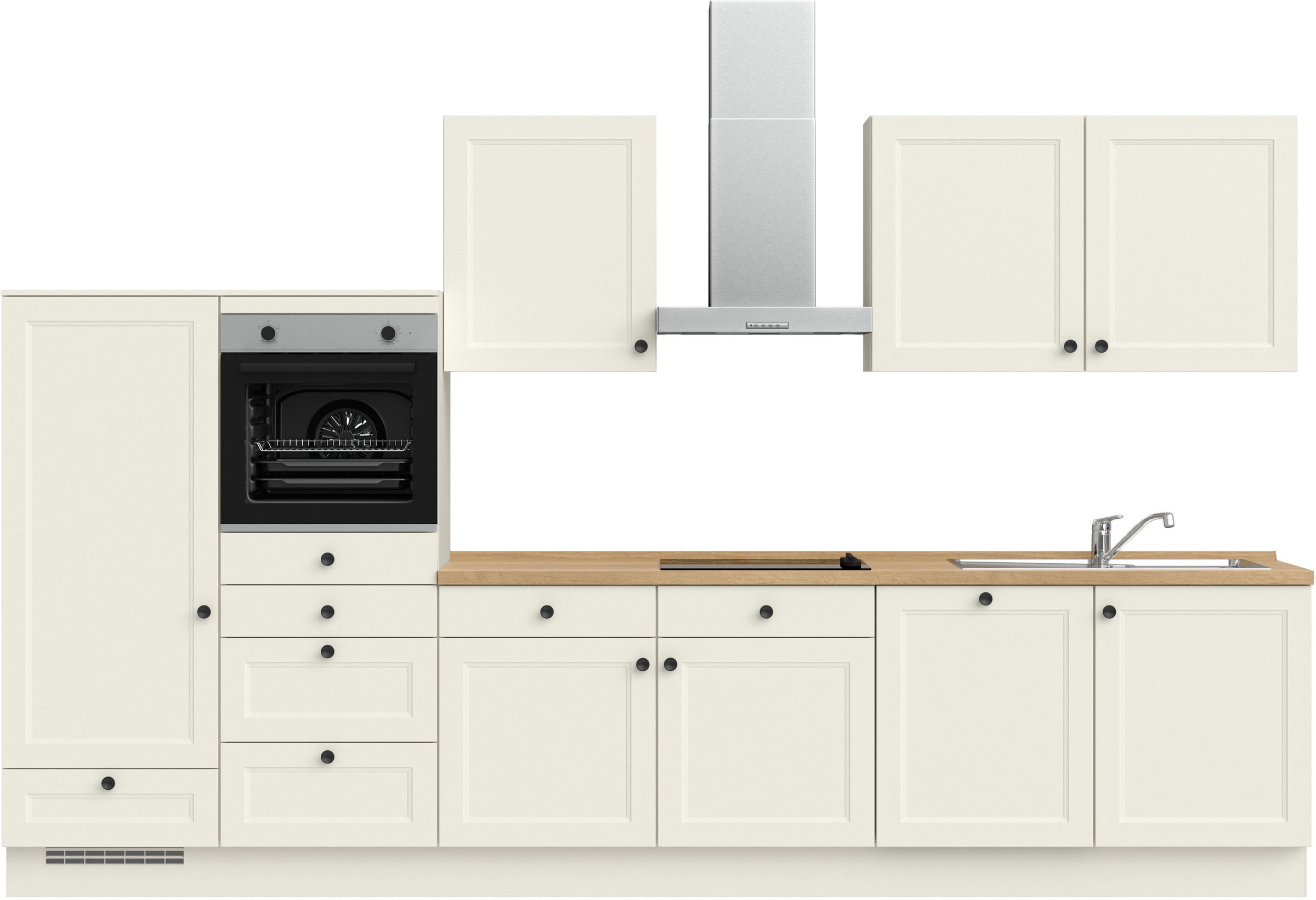 nobilia Küchenzeile ""Cascada I", NEU: individuell anpassbar mit gratis Profi-Beratung" vormontiert, Breite 360 cm, Ausrichtung wählbar, wahlw. mit E-Geräten