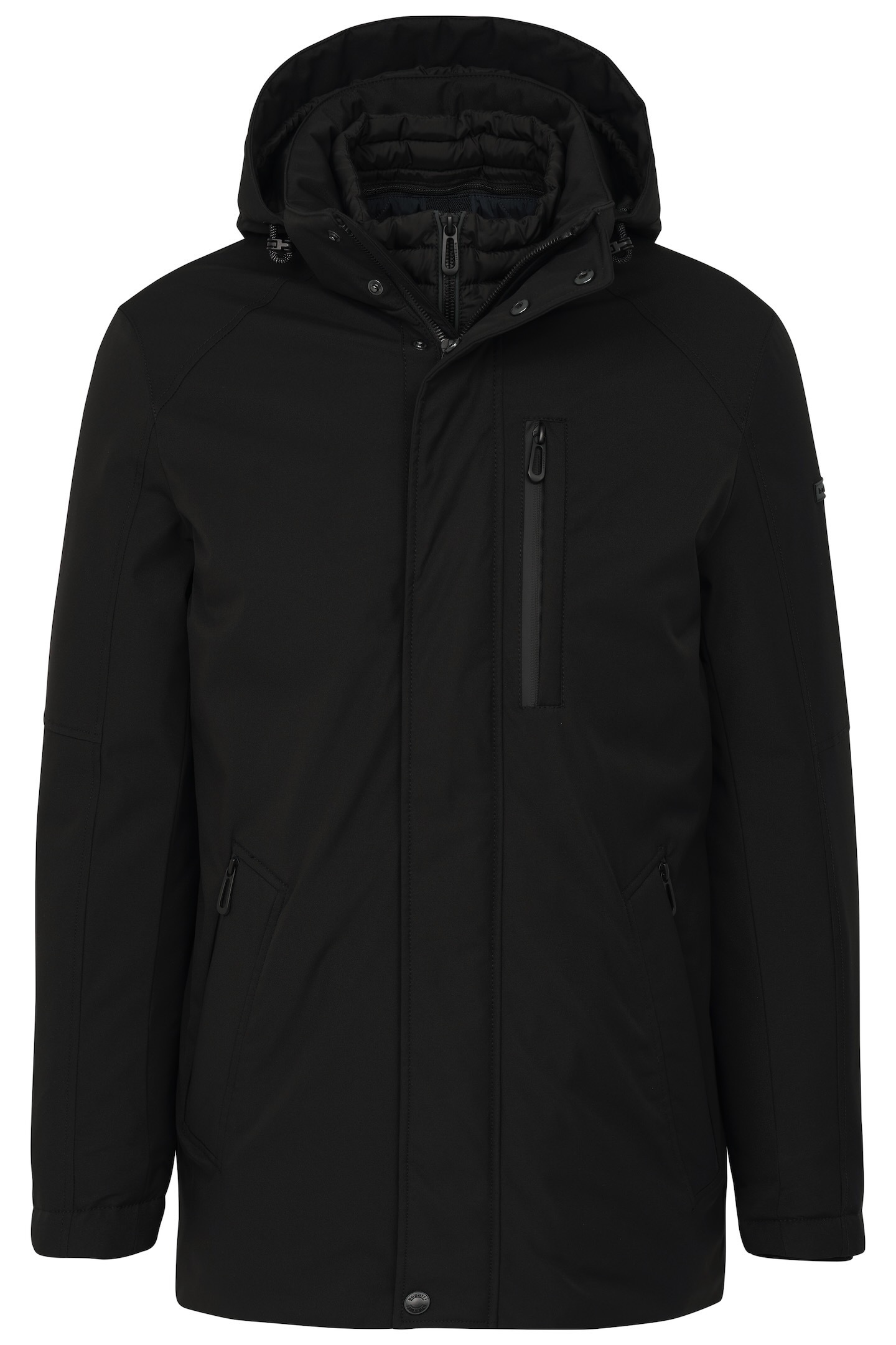 bugatti Langjacke, mit Kapuze, mit wasserfester Eigenschaft