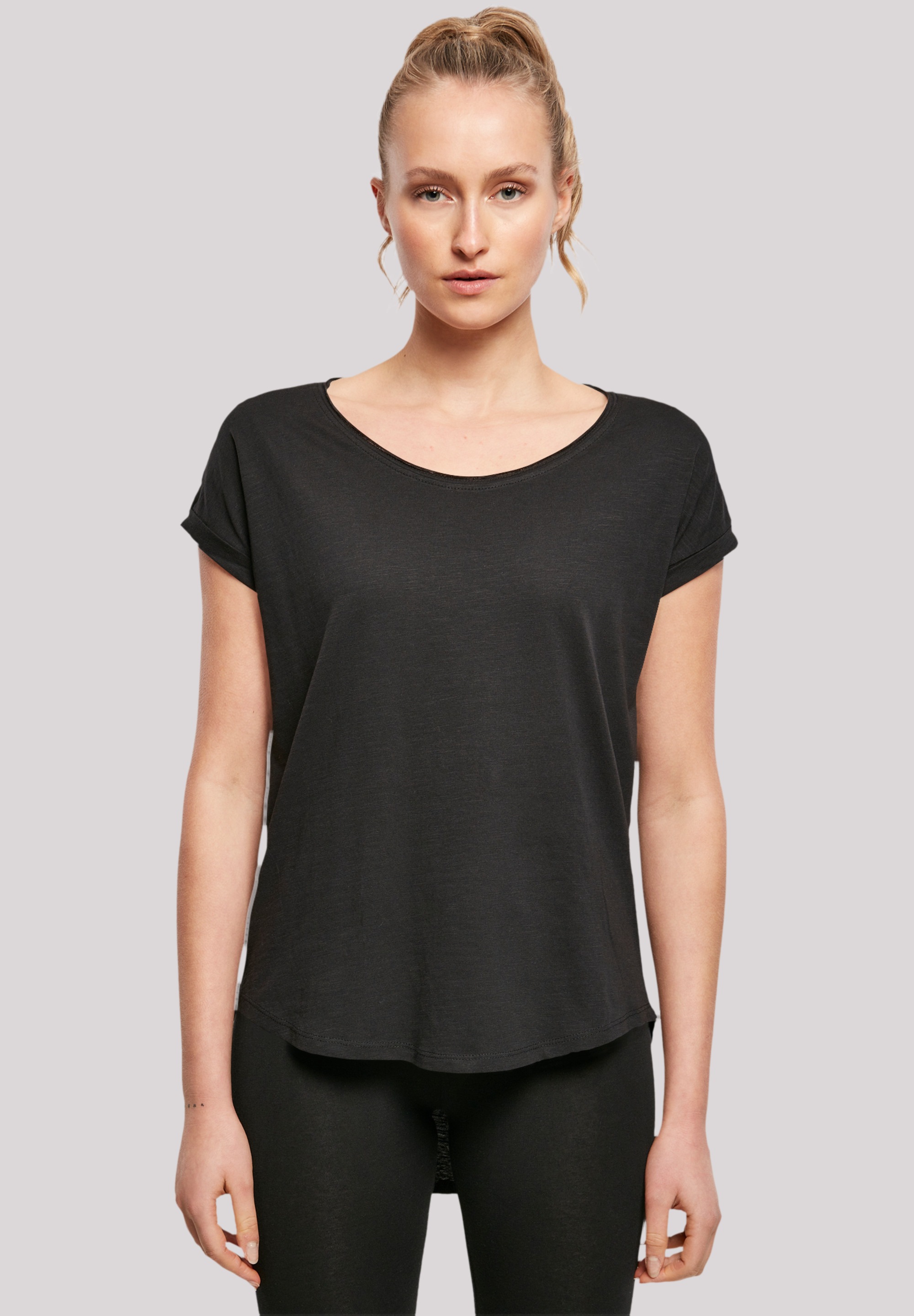 F4NT4STIC T-Shirt »Damen Long T-Shirt Ahoi Anker Knut & Jan Hamburg«, Print
