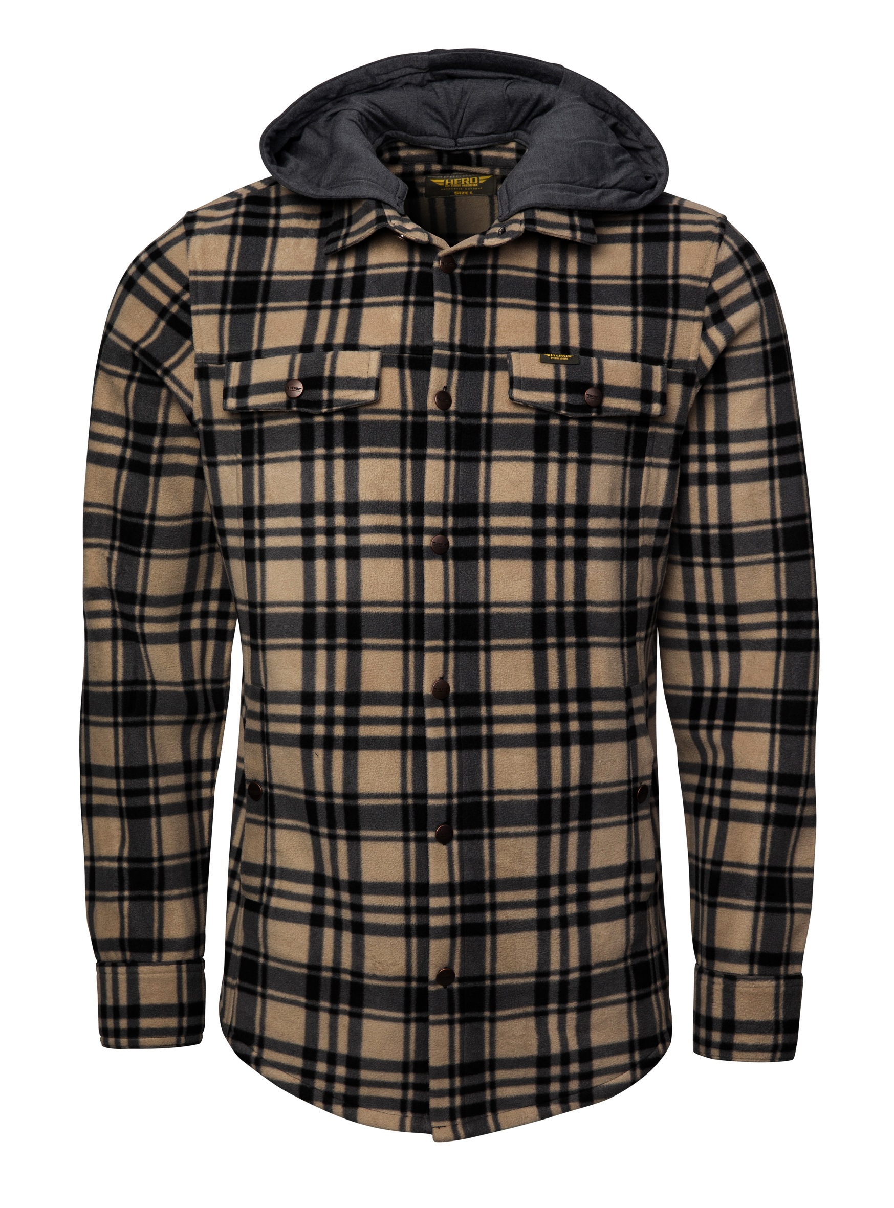 HERO by John Medoox Kapuzenhemd "HUNTER Workwear Arbeitshemd mit Kapuze" Ar günstig online kaufen