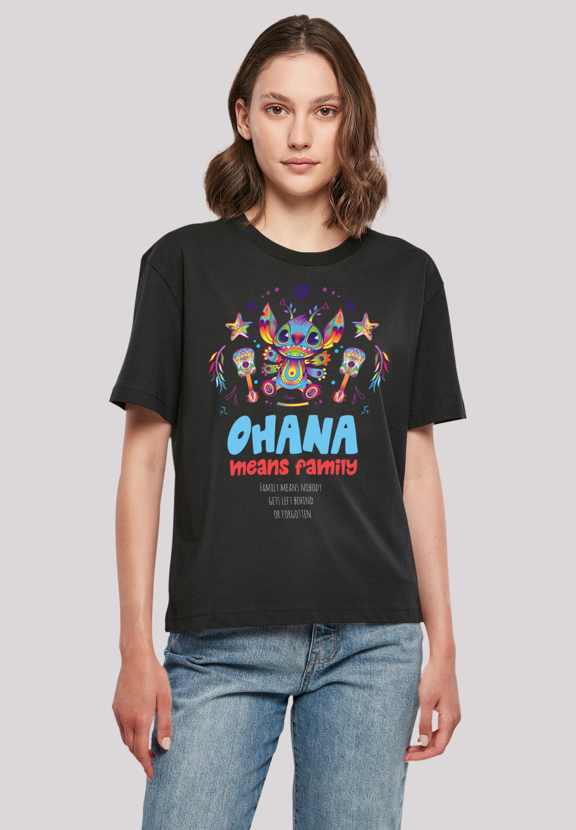T-Shirt »Disney Lilo & Stitch Ohana Mexico«, Premium Qualität