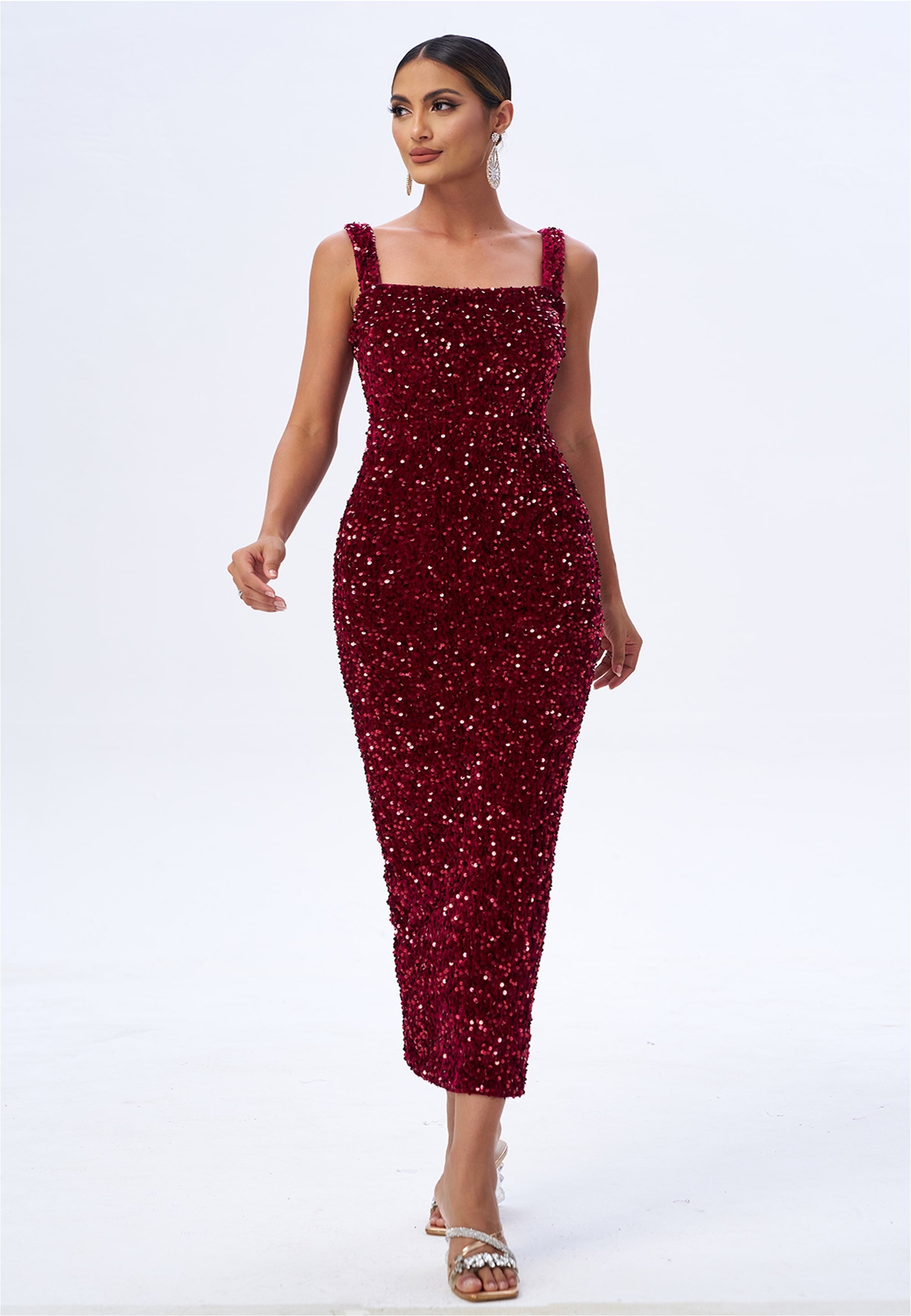 Moda Minx Jerseykleid "LEOMIE" 1 Stk. tlg. im tollen Glitzer-Design günstig online kaufen