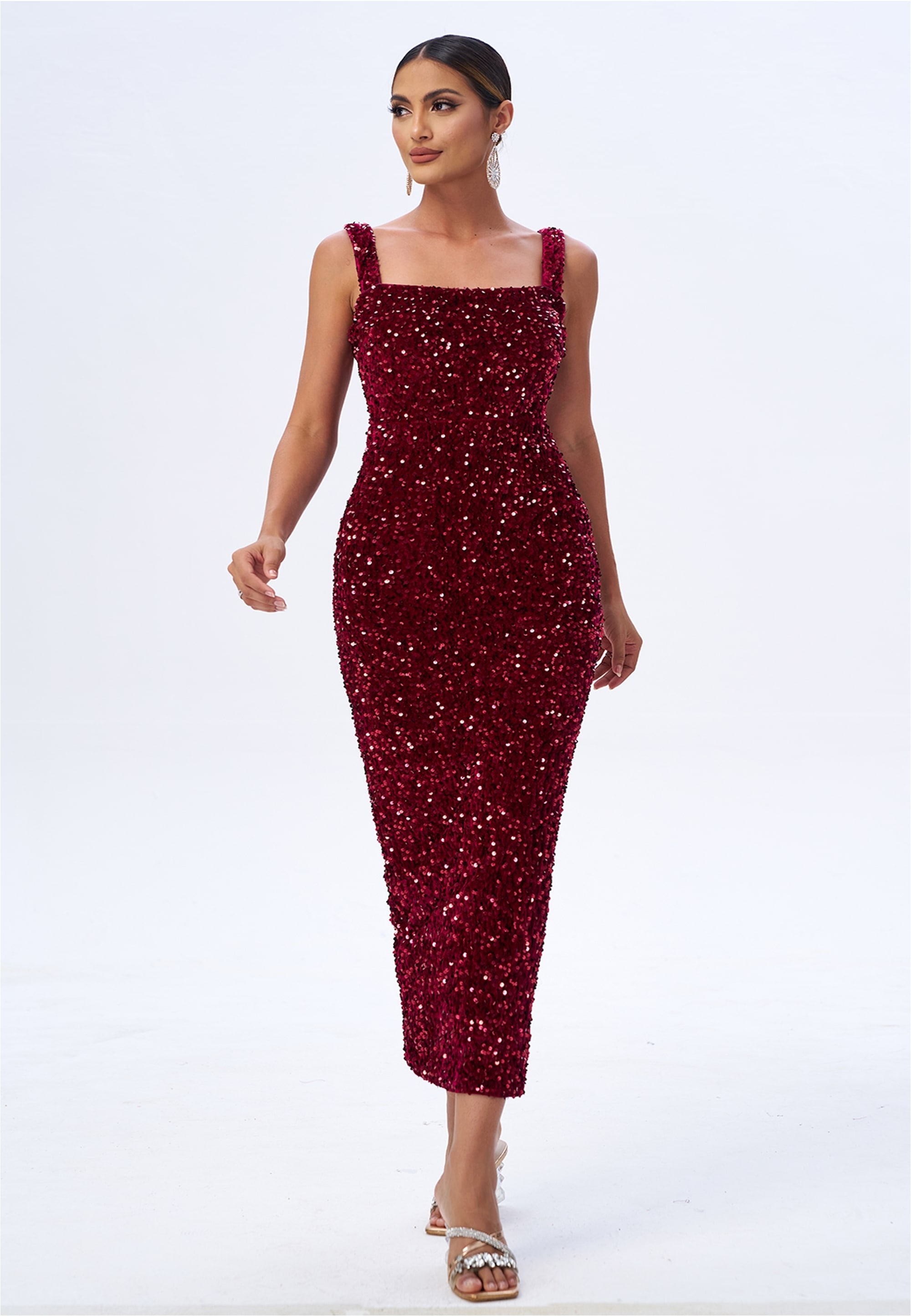 Moda Minx Jerseykleid "LEOMIE", (1 tlg.), im tollen Glitzer-Design günstig online kaufen