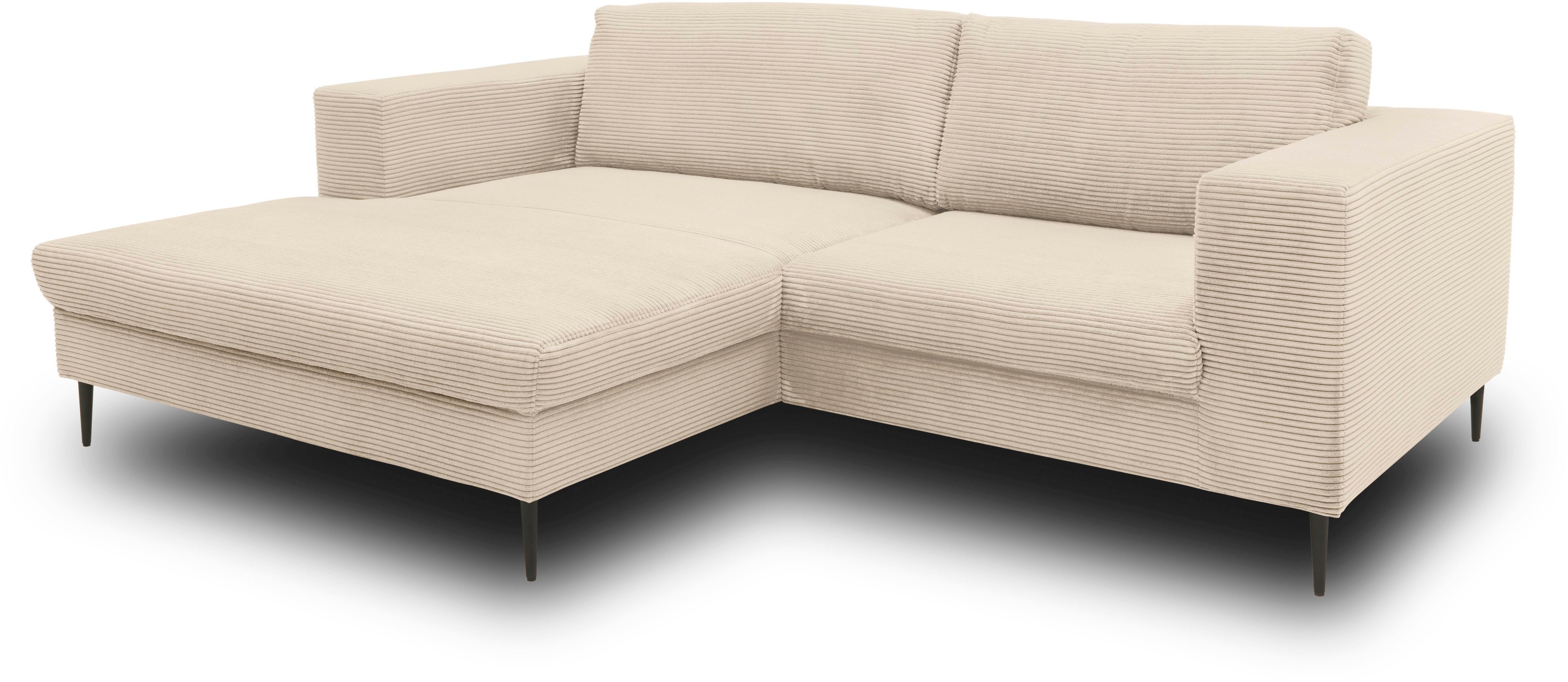Thumbnail - DOMO collection Ecksofa "Modica kompakt und elegant, Breite 244, L-Form", moderne Optik mit extrabreiter Recamiere, auch...