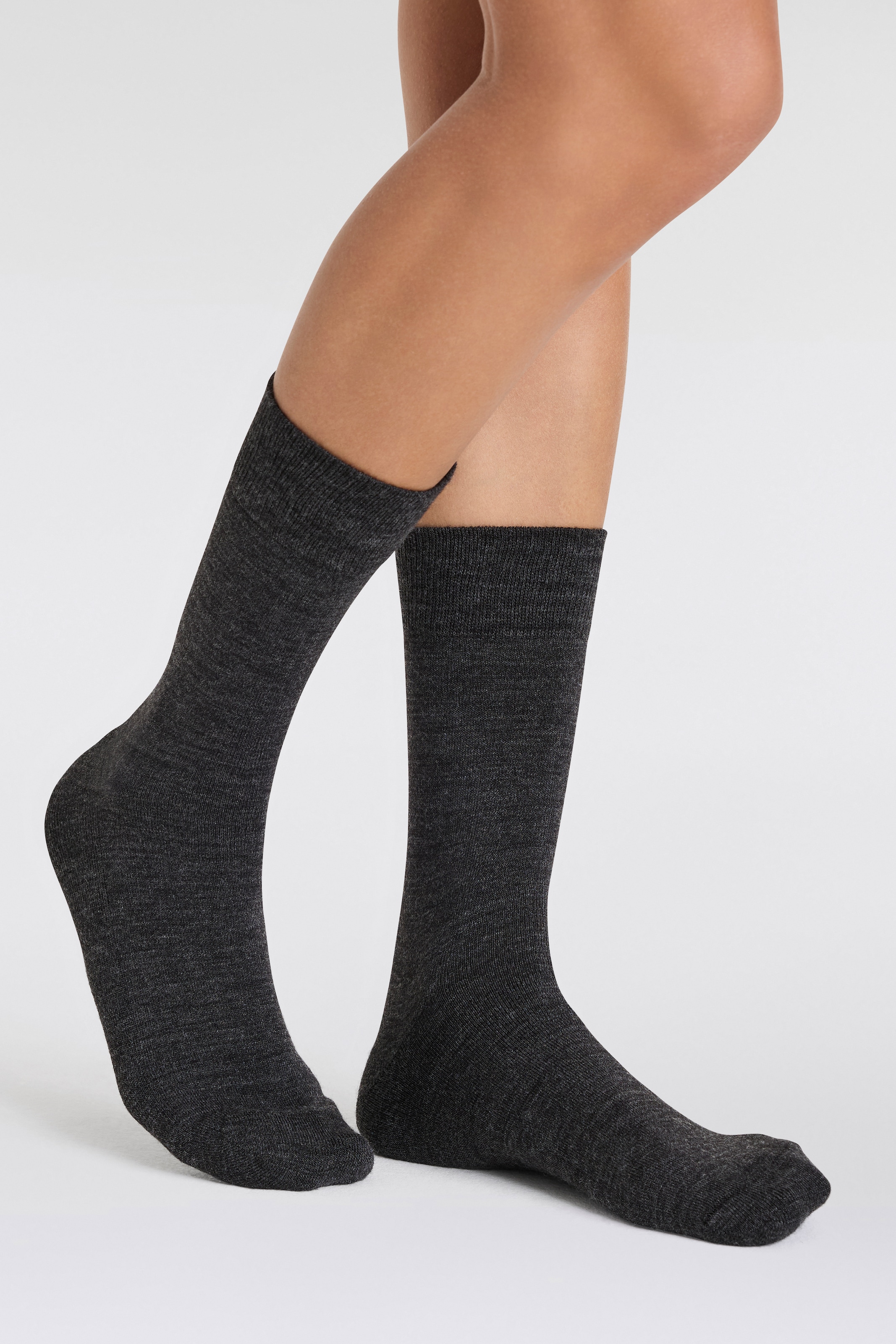 Apollo Basicsocken 3er Pack,  Unisex mit Stickerei und weichen Merinowoll-Anteil