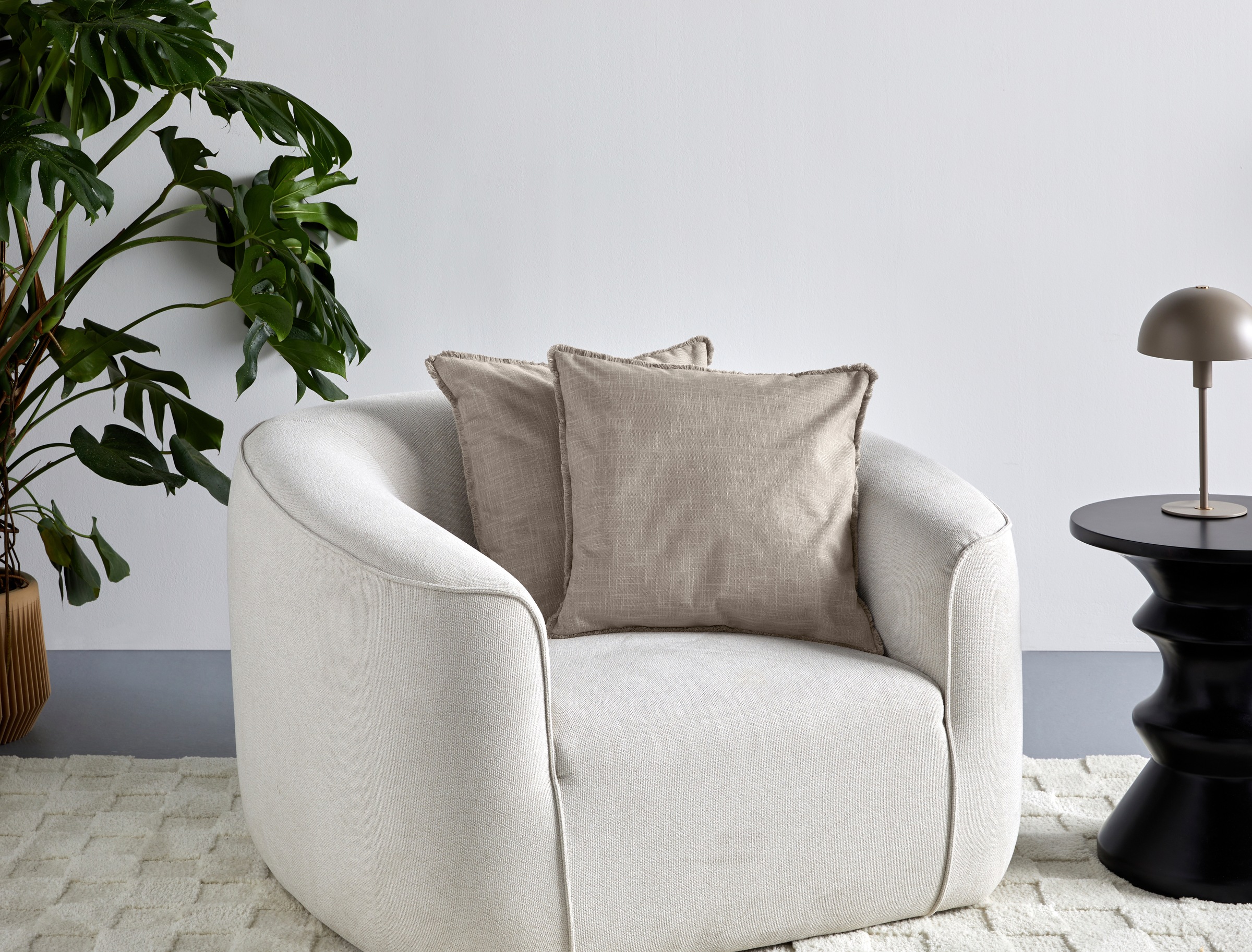 LeGer Home by Lena Gercke Dekokissen "Marusha" Leinenoptik, 50x50 Dekokisse günstig online kaufen