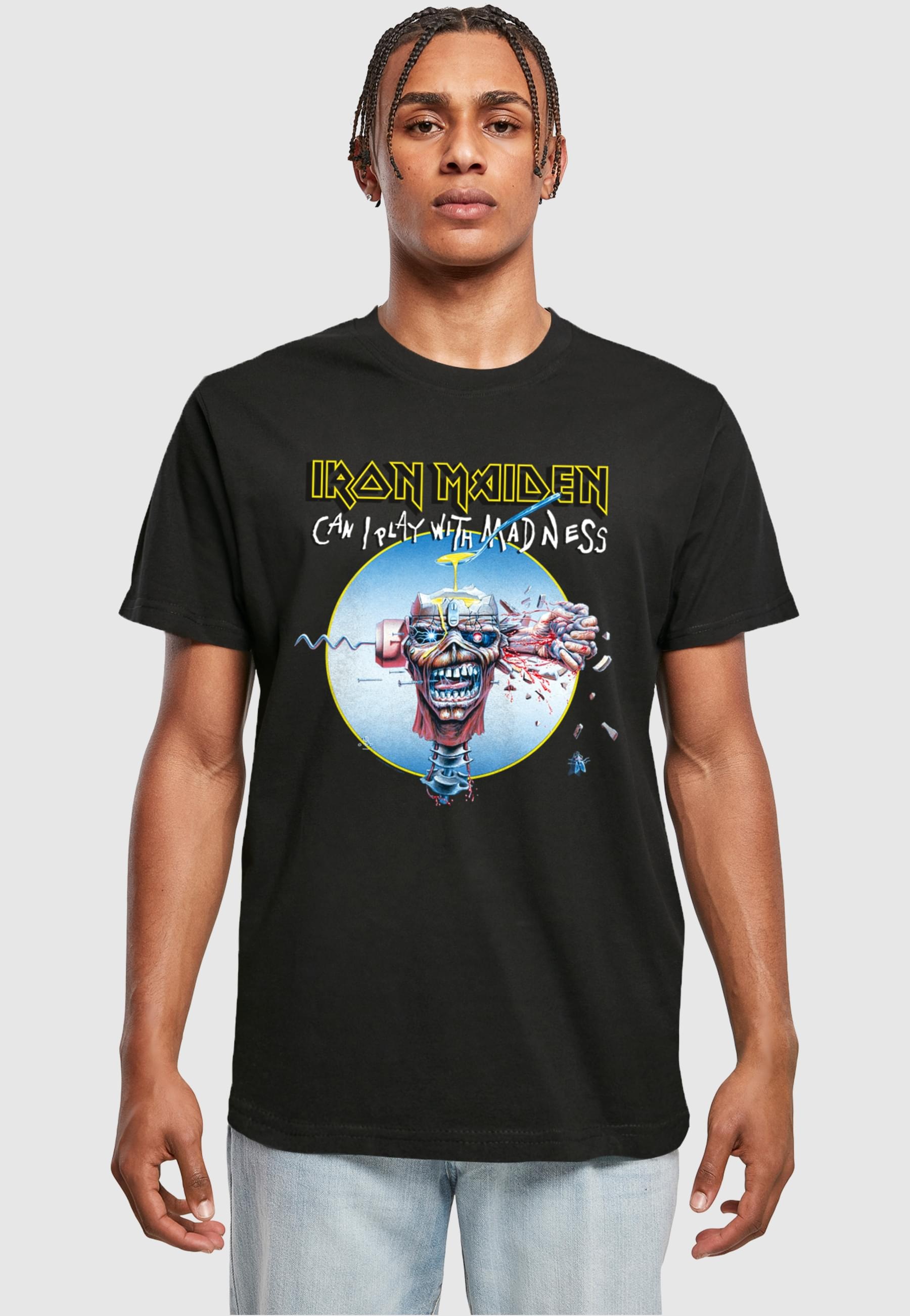 Merchcode T-Shirt »Merchcode Herren Iron Maiden - Madness T-Shirt Round Neck«, (1 tlg.)