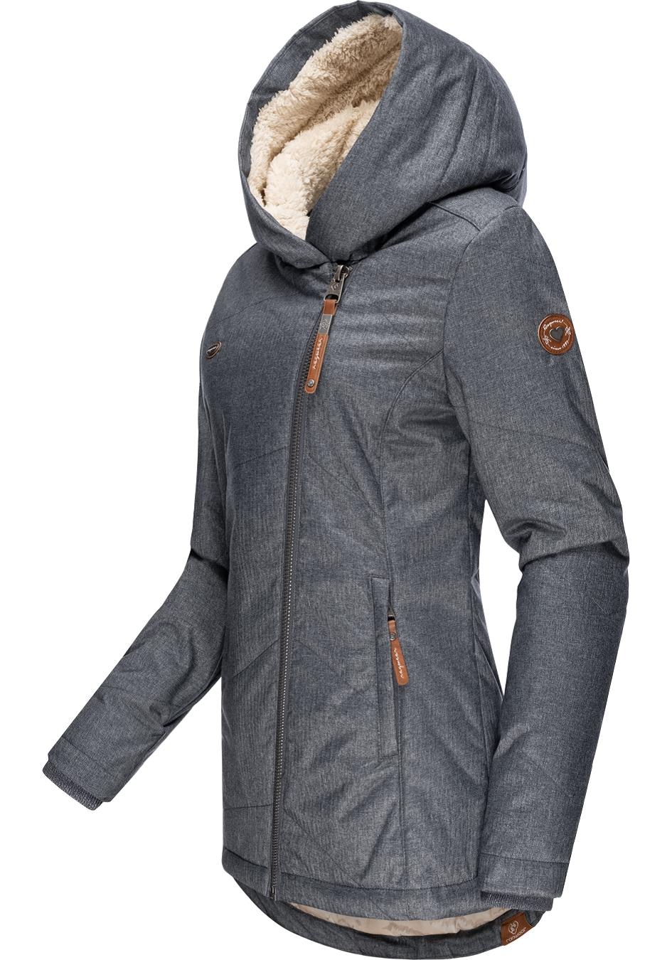 Ragwear Winterjacke »Gordon II Intl.«, warm BAUR Kapuze, Kapuze | mit bestellen mit gefütterte für Outdoorjacke