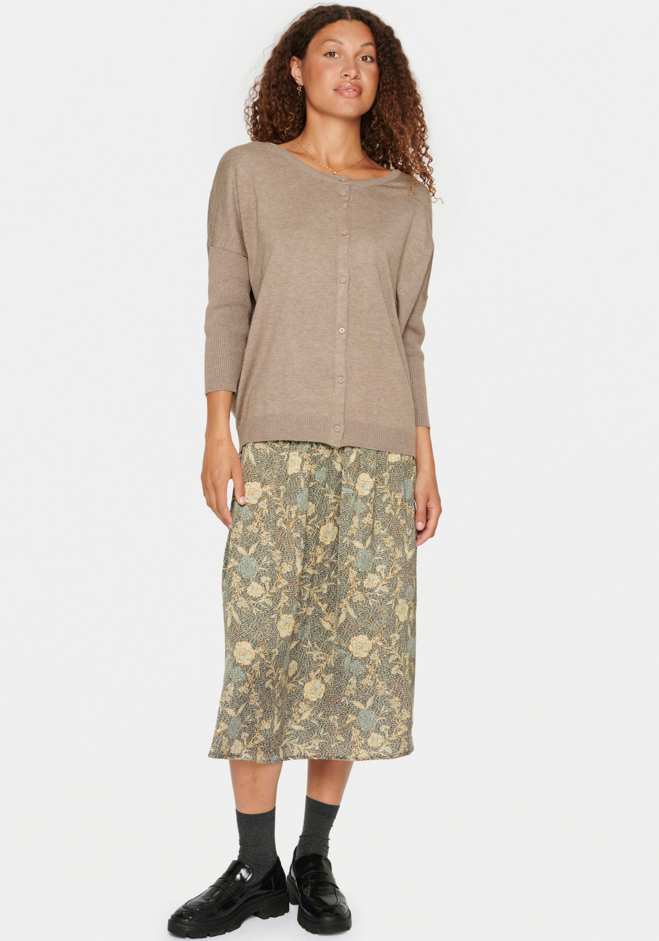 Saint Tropez Strickjacke »MilaSZ Rib SL Cardigan«