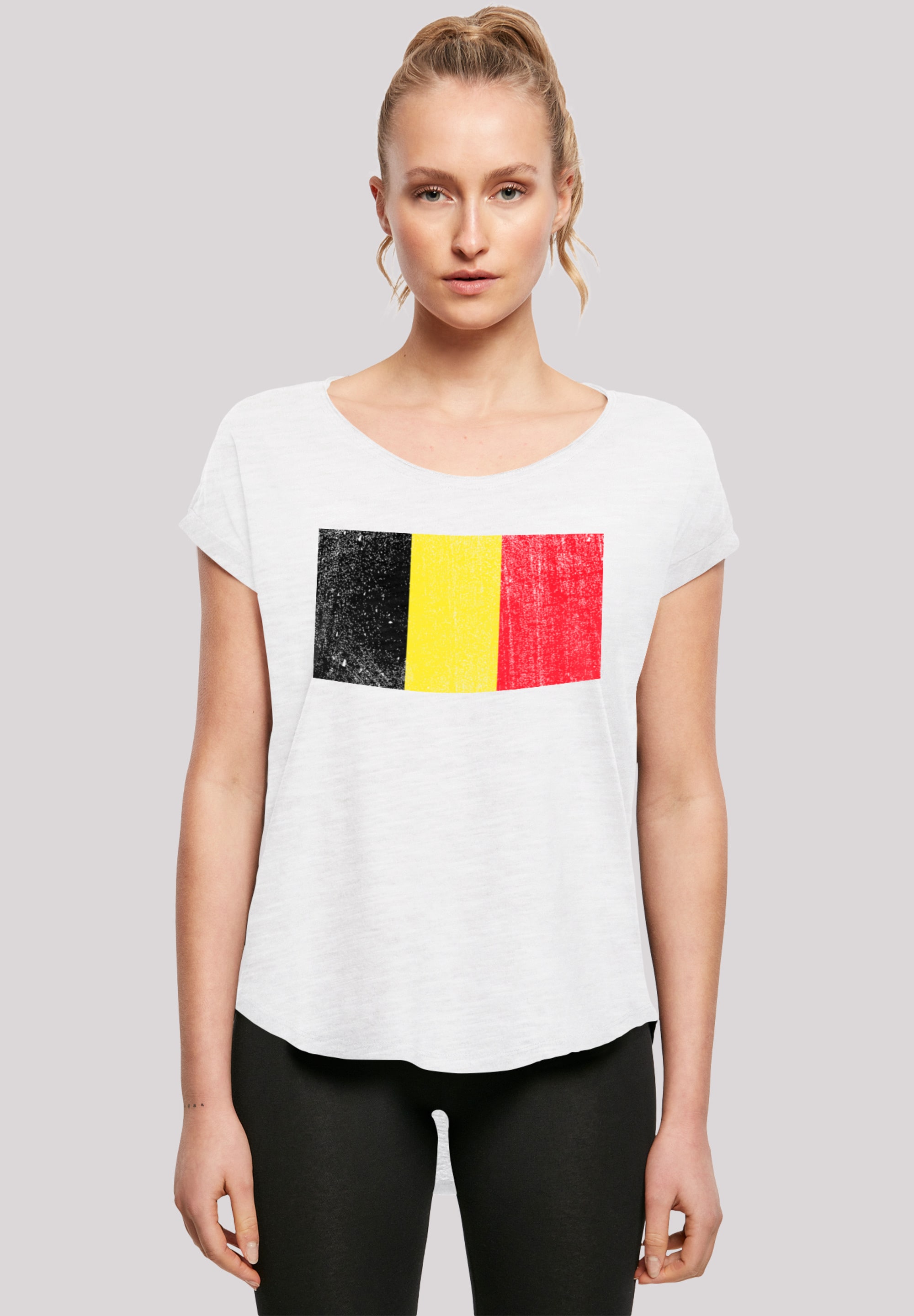 F4NT4STIC T-Shirt "Belgium Belgien Flagge", Print günstig online kaufen