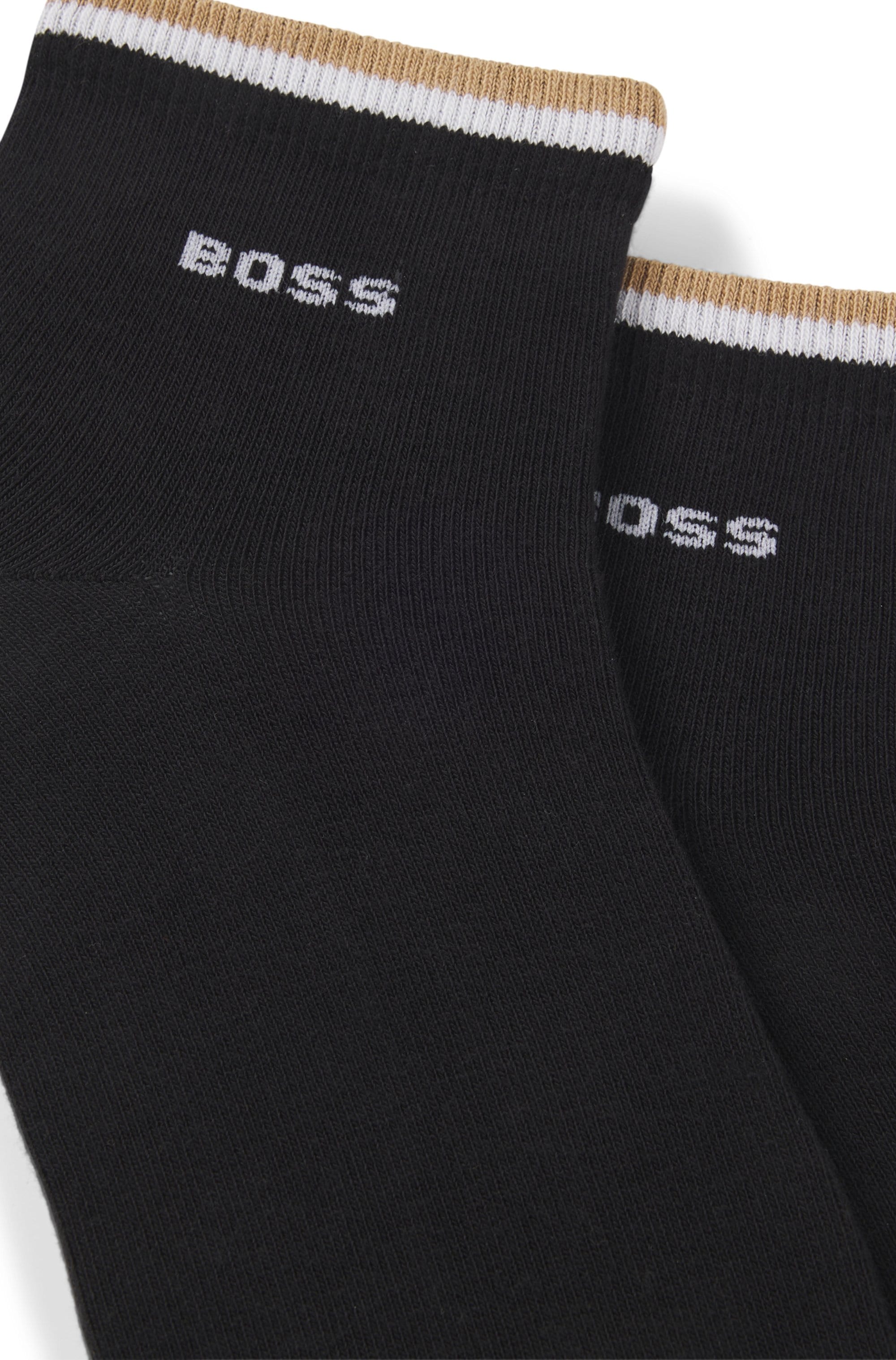 BOSS Freizeitsocken »2P SH Stripe CC«, (Packung, 2 Paar, 2er), mit BOSS Schriftzug
