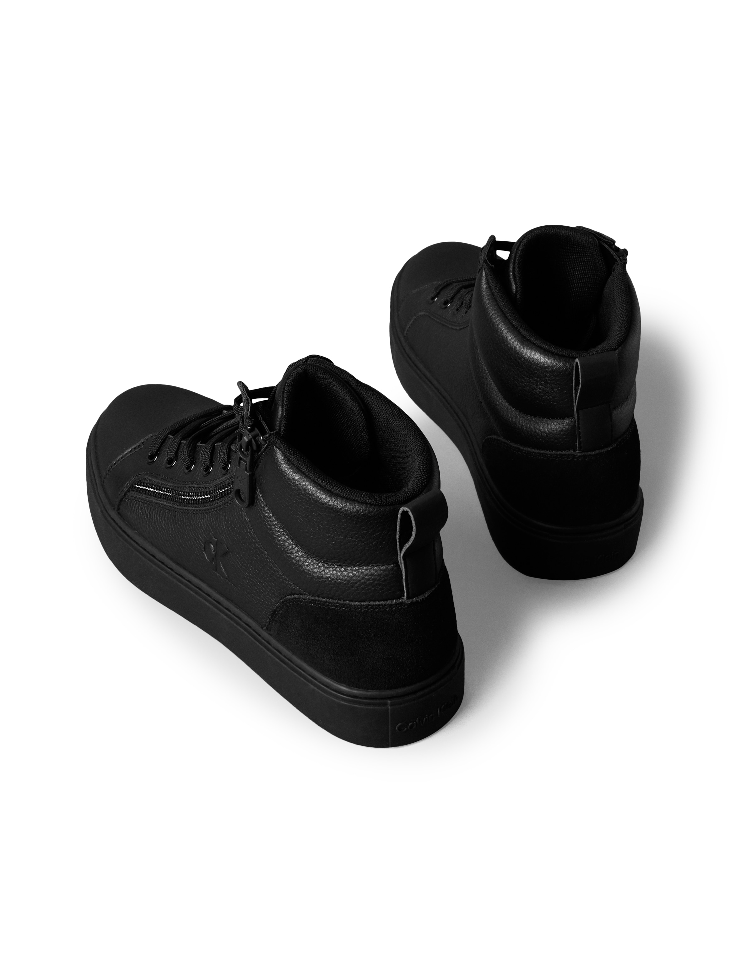 Calvin Klein Jeans Schnürboots »CLASSIC CUP MID LACEUP ZIP LTH«, High Top Sneaker, Sneakerboots, Stiefelette mit gepolstertem Schaft