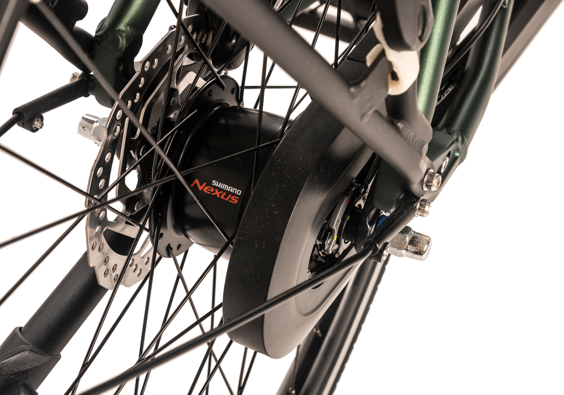 Adore E-Bike »28" Alu Cityfahrrad CX-280 Mittelmotor 75NM / 15Ah British Green matt«, 8 Gang, Shimano, Nexus, Mittelmotor 250 W