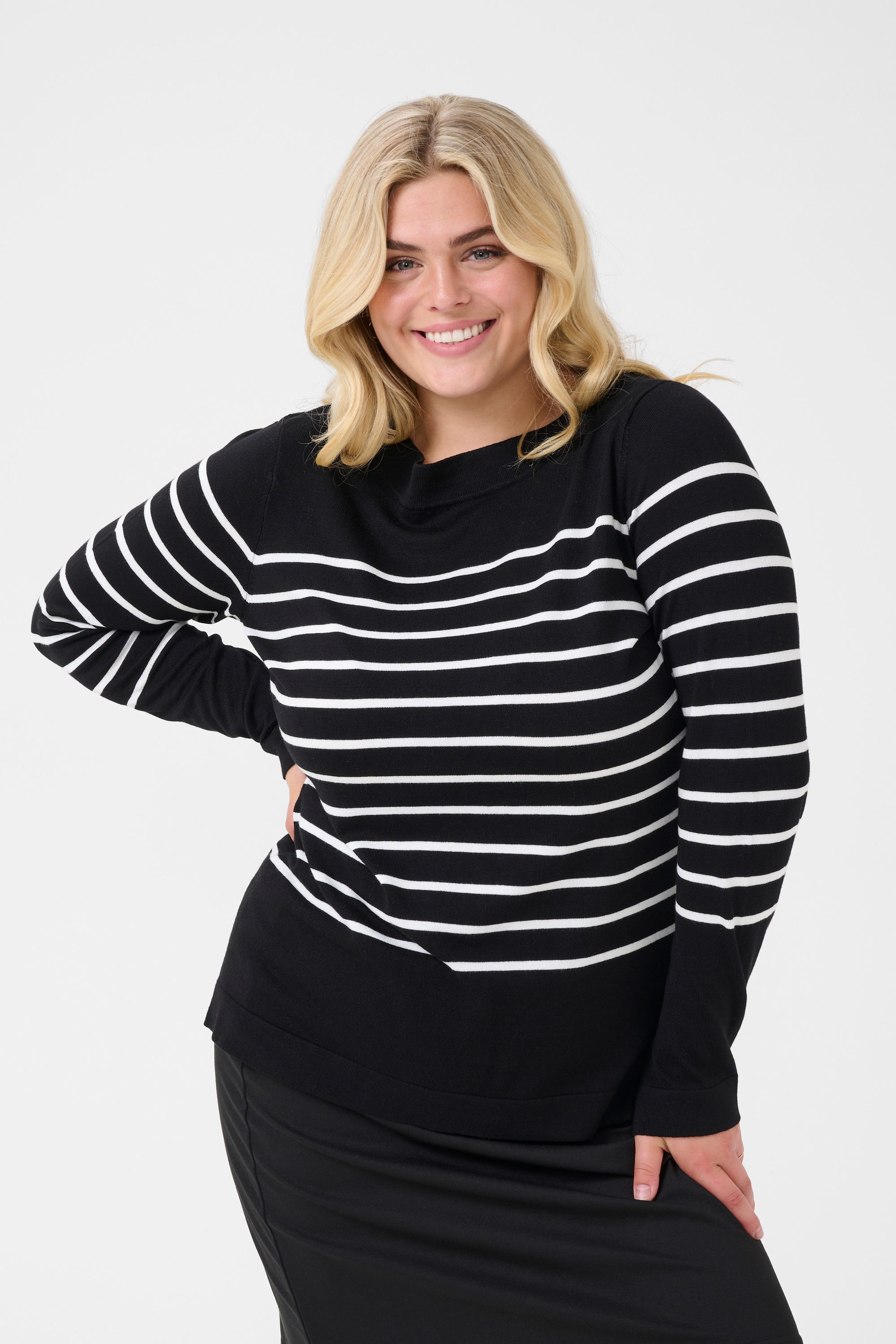KAFFE Curve Strickpullover »Damen Strickpullover KClizzy«
