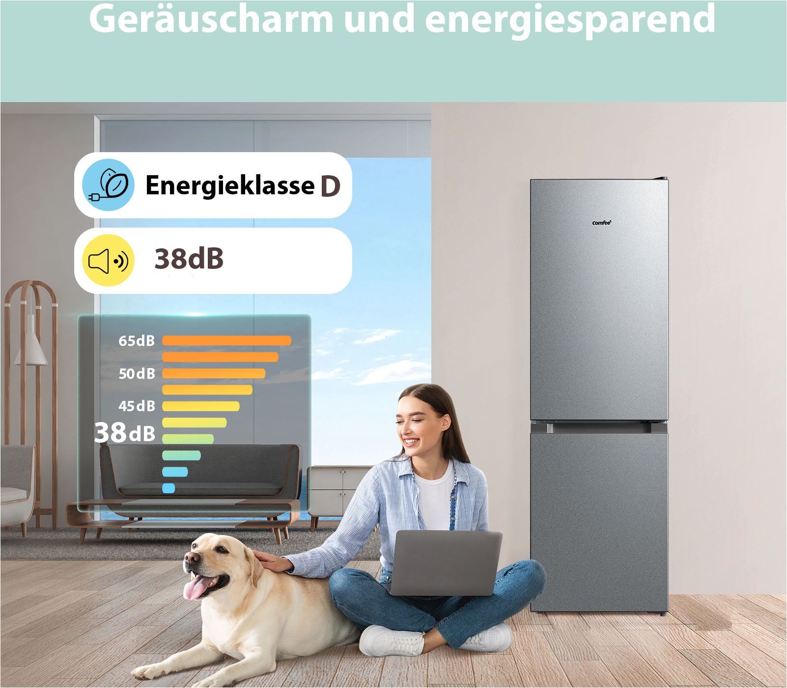comfee Kühl-/Gefrierkombination »RCB169DS3«