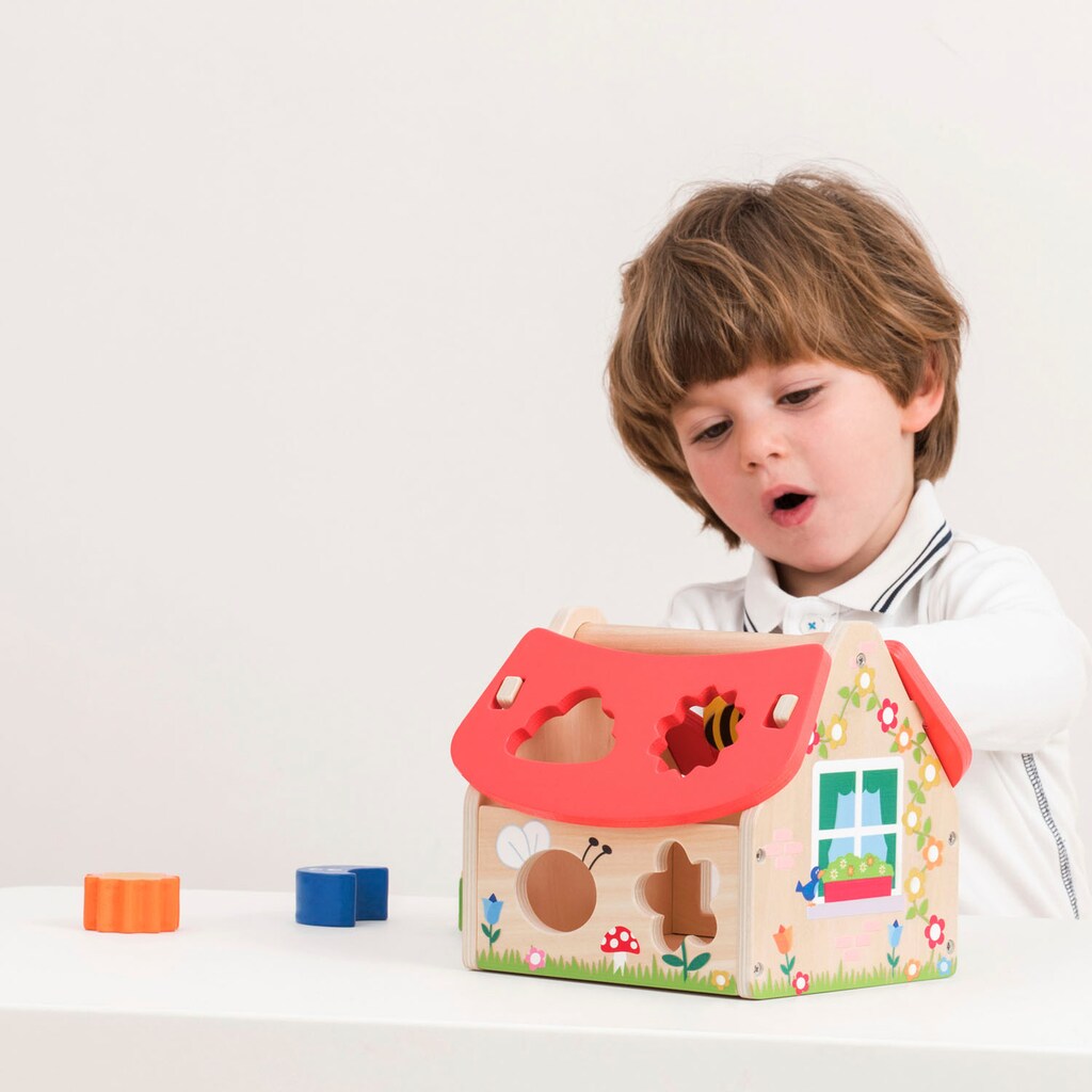 New Classic Toys® Steckspielzeug »Holzspielzeug, Educational - Haus«