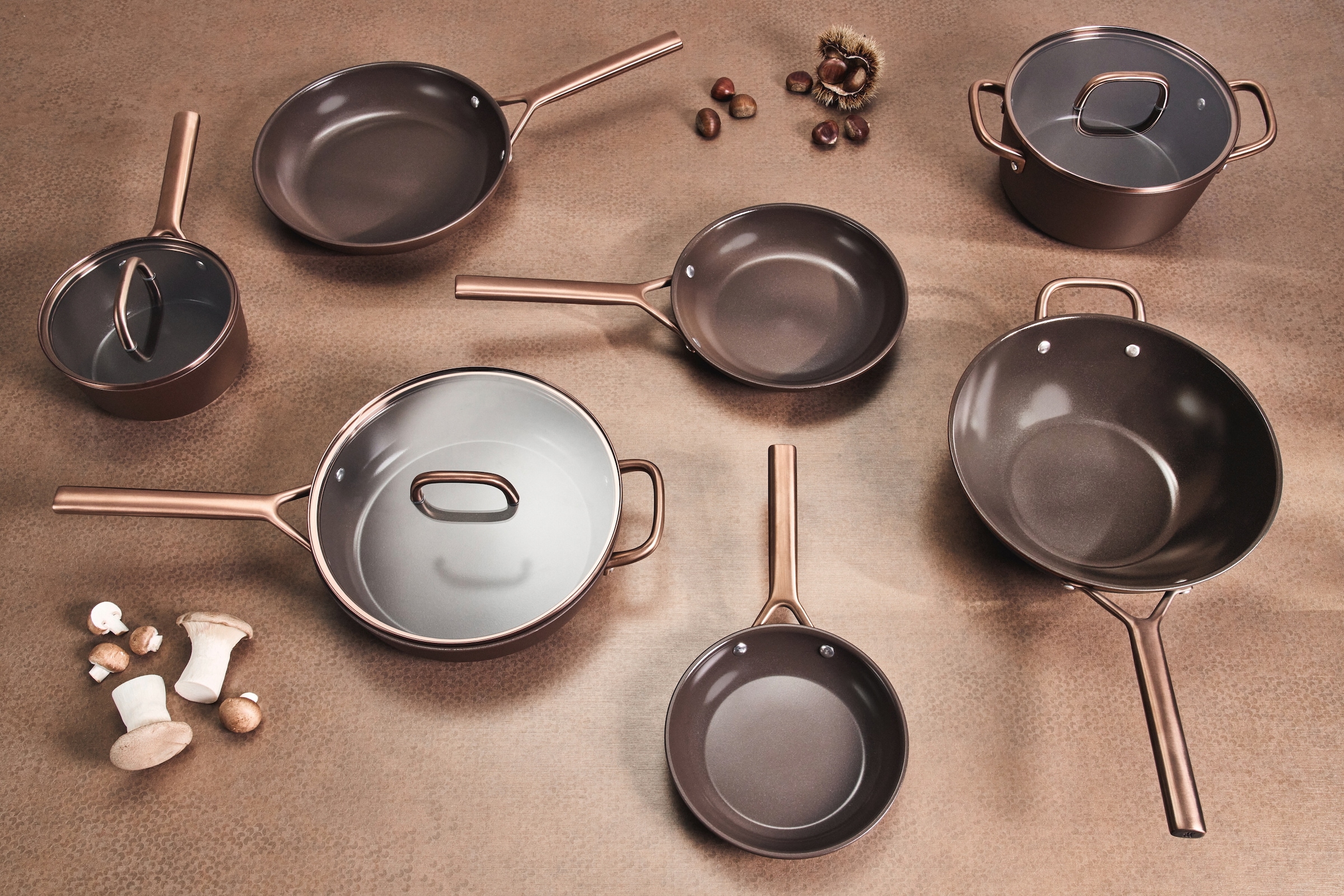 Zwilling Schmorpfanne »Milano, Pfanne mit Glasdeckel« Aluminium 1 tlg. Keramik-Antihaftbeschichtung, Induktion, Made in Italy