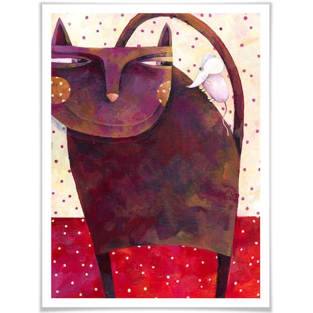 Wall-Art Poster »Märchen Wandbilder Katz und Maus«, Tiere, (1 St.), Poster,  Wandbild, Bild, Wandposter bestellen | BAUR