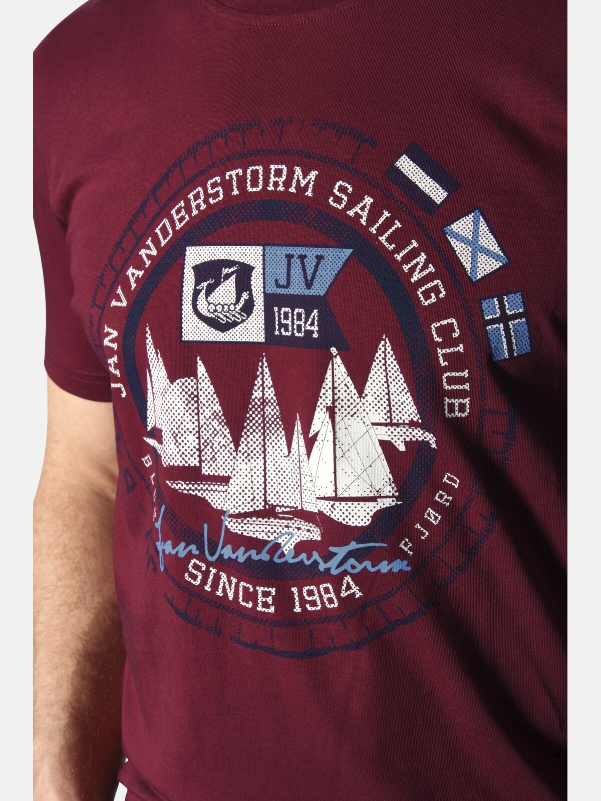 Jan Vanderstorm Rundhalsshirt »T-Shirt TERNO«, (1 tlg.)