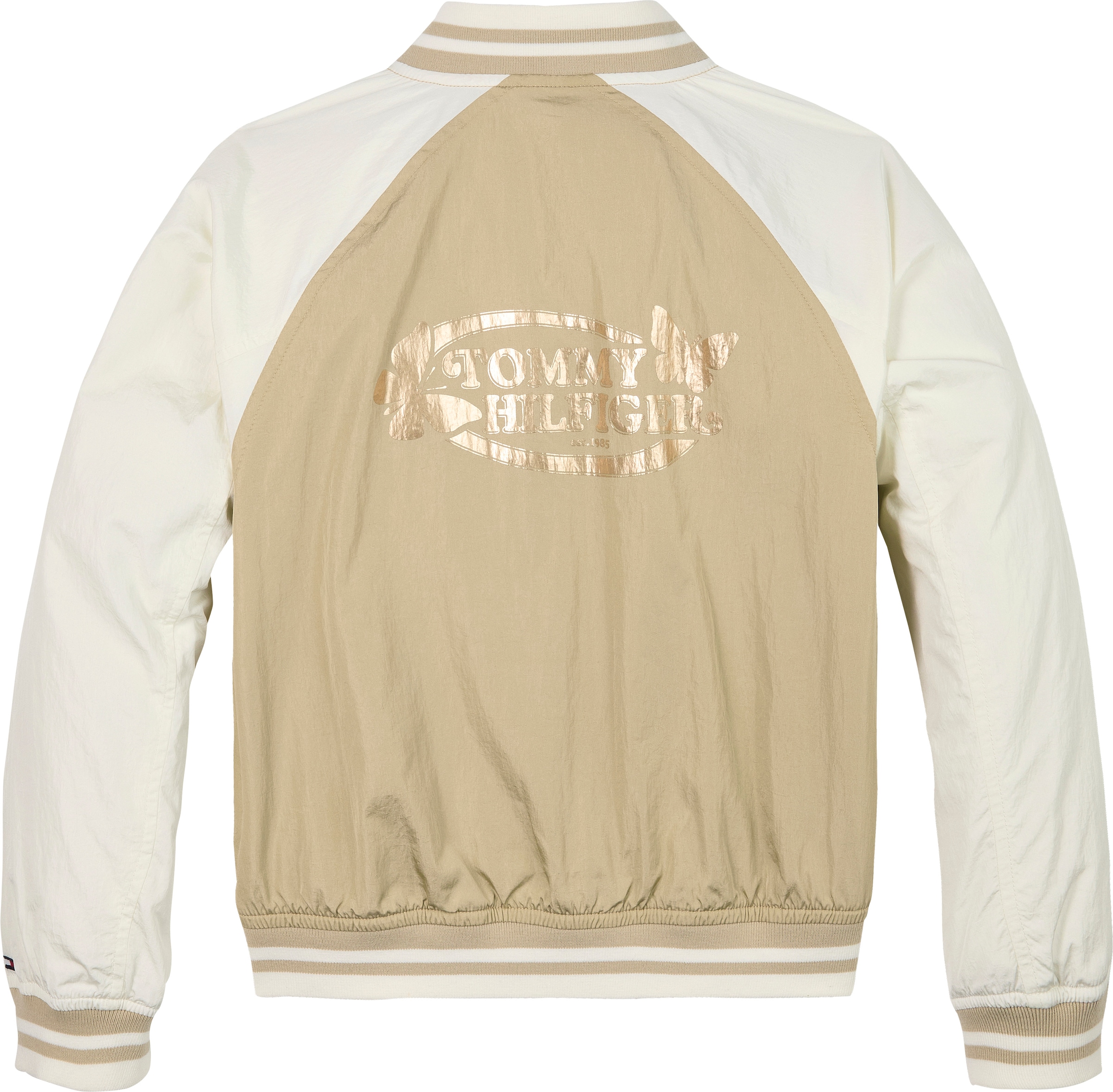 Tommy Hilfiger Blouson »BUTTERFLY GRAPHIC BOMBER JACKET«, für Kinder bis 16 Jahre, mit glänzendem Butterfly-Print