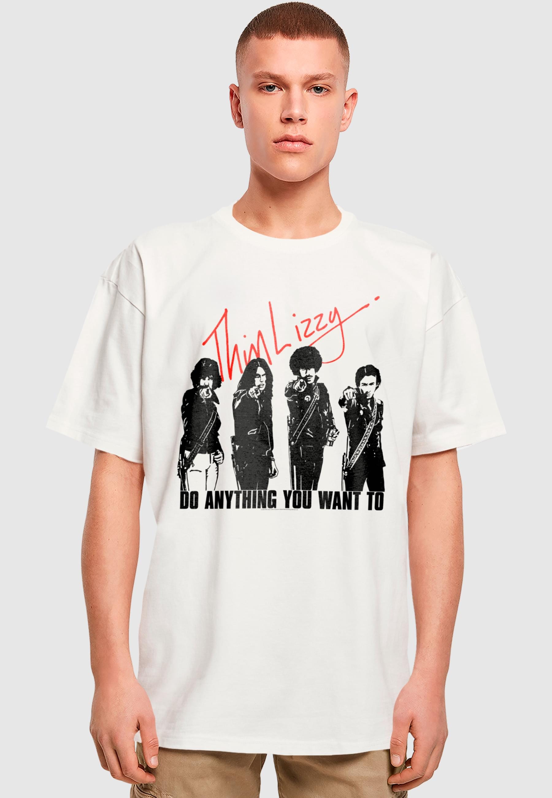 Merchcode T-Shirt »Merchcode Herren Thin Lizzy - Do Anything Heavy Oversize Tee«, (1 tlg.)