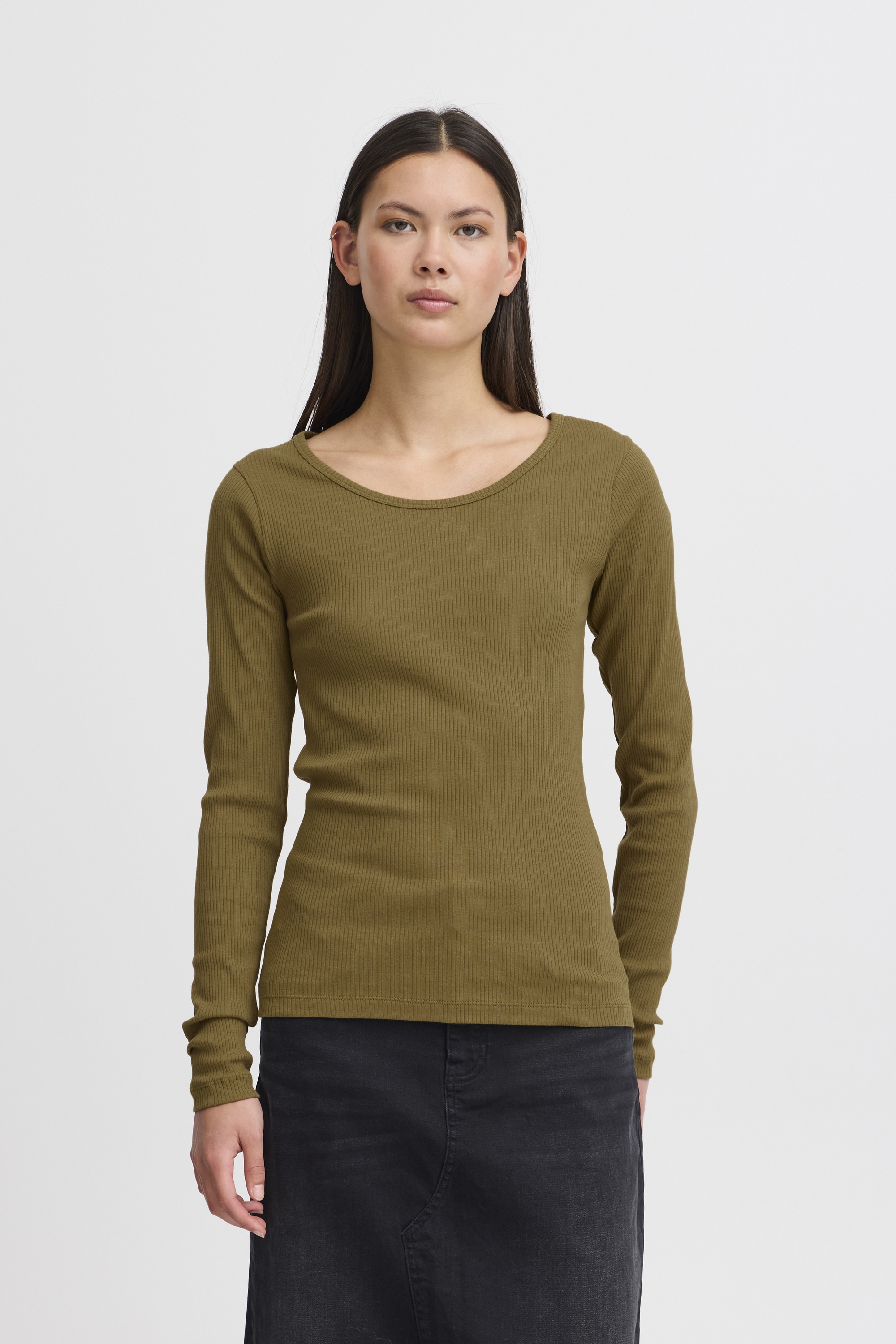Ichi Sweatshirt »Langarmshirt IHPALMER RIB LS«